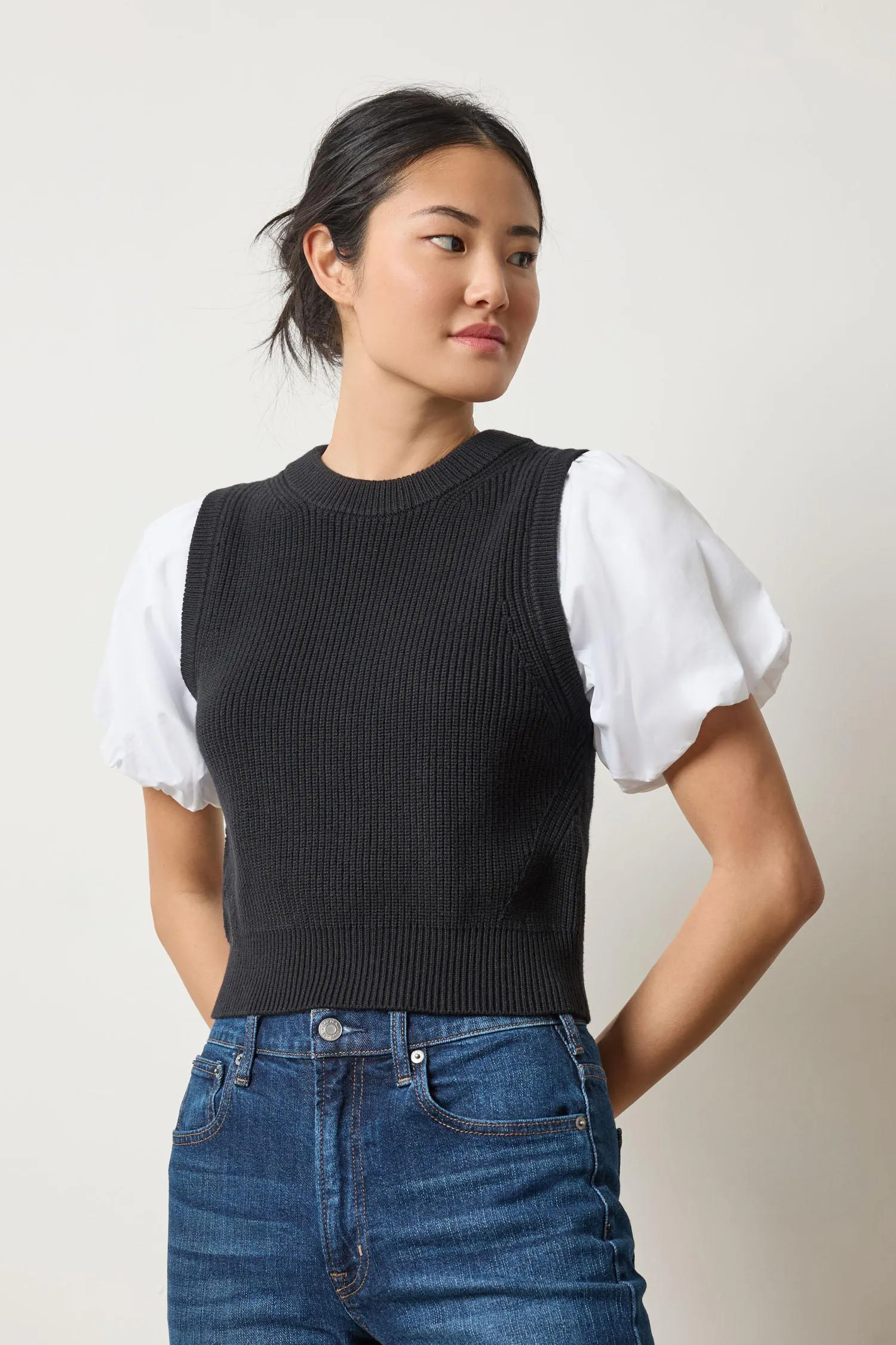 Mixed Media Pullover Sweater sold by Lilla P