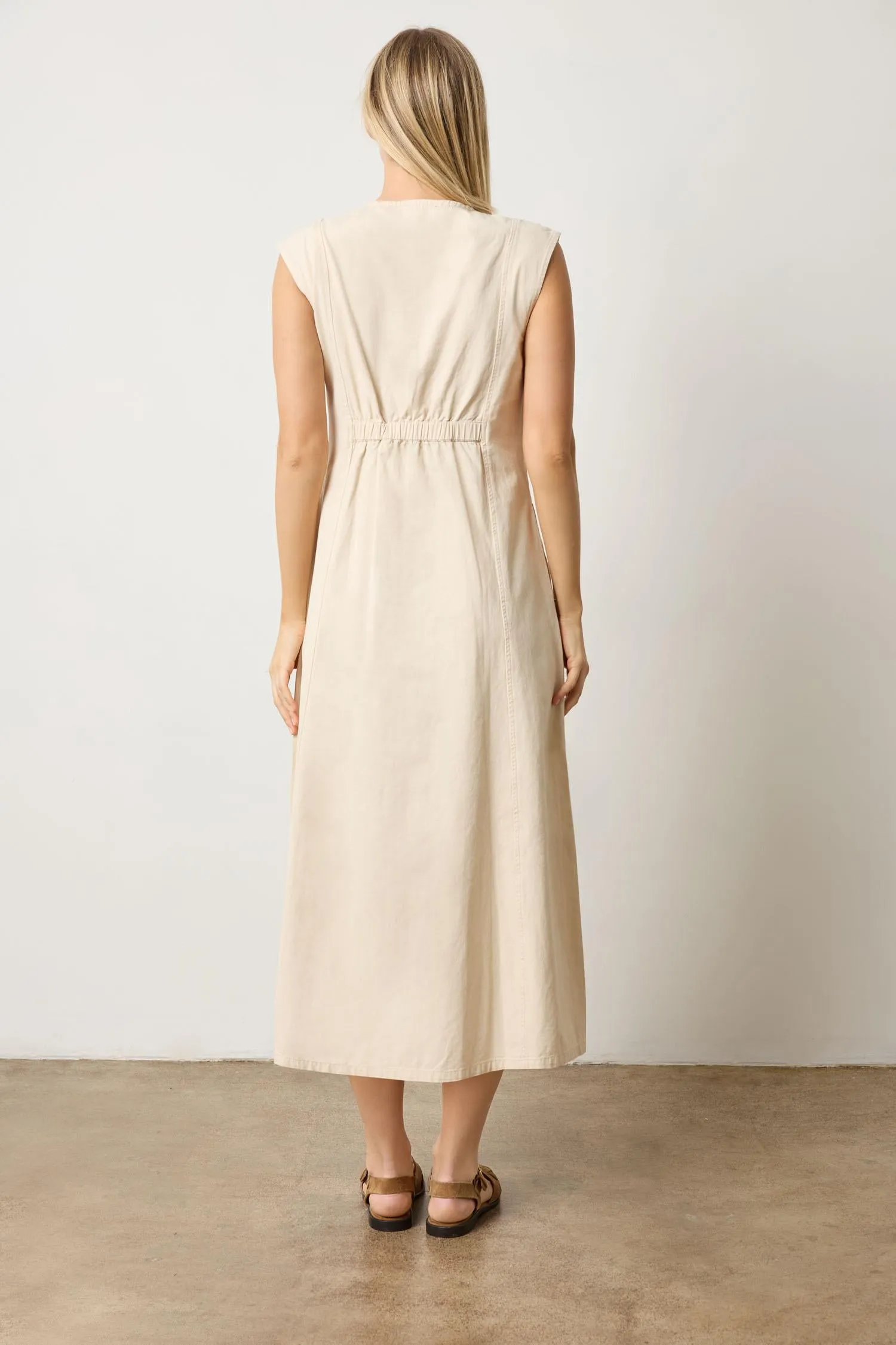 Twill Princess Seam Maxi Dress sold by Lilla P product image thumbnail 5