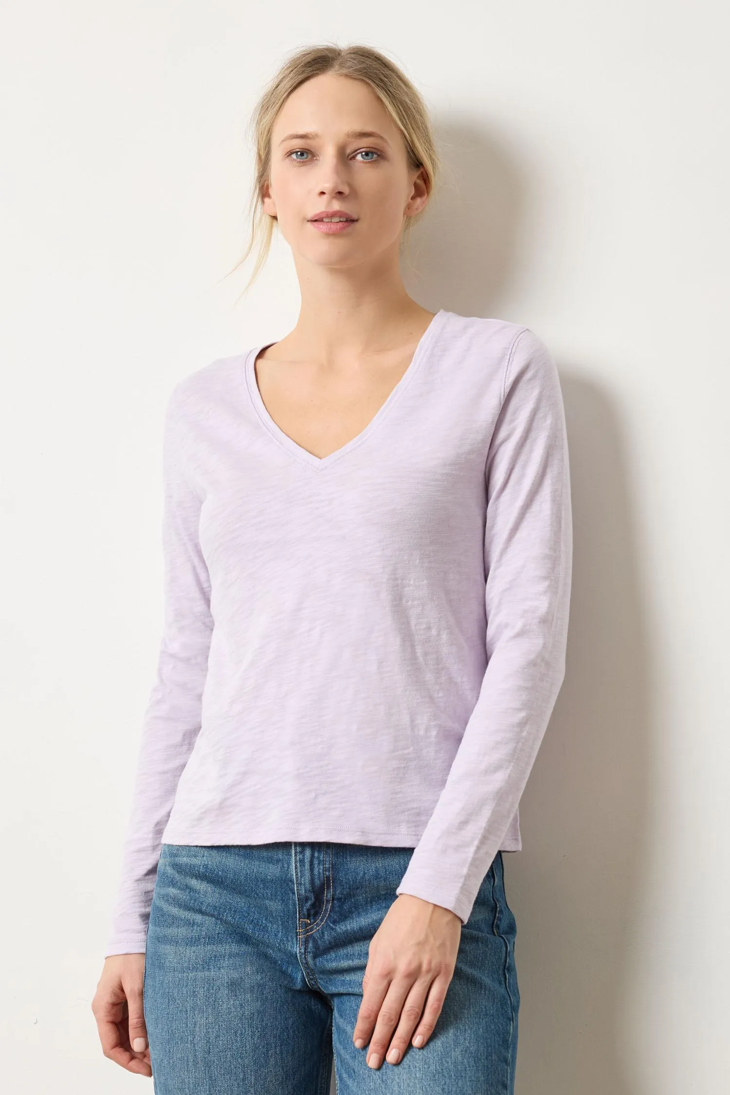 Long Sleeve V-Neck sold by Lilla P product image thumbnail 3