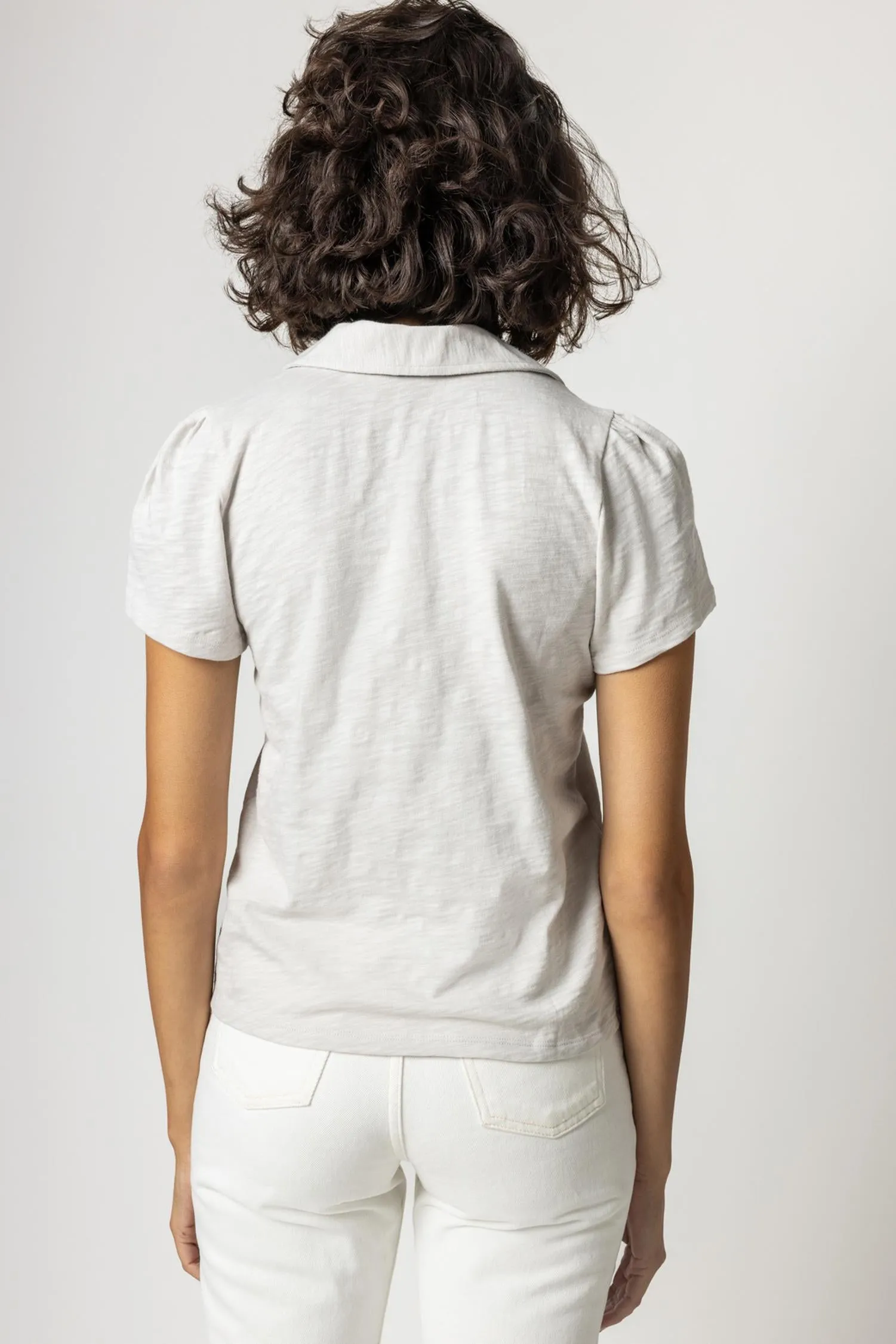 Short Sleeve V-Neck Polo sold by Lilla P product image thumbnail 2