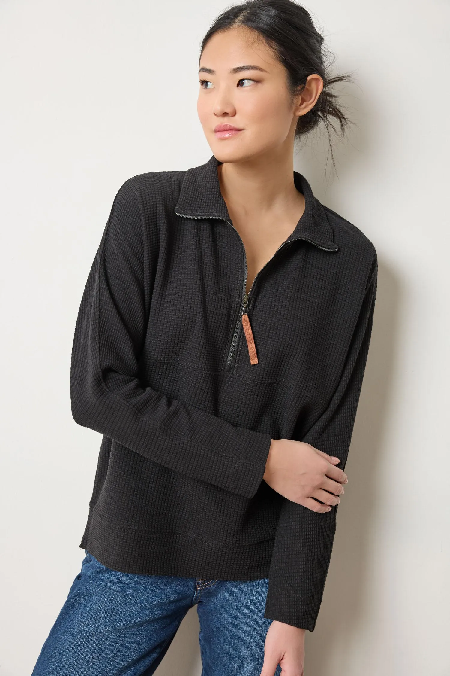 Dolman Half Zip sold by Lilla P product image thumbnail 3