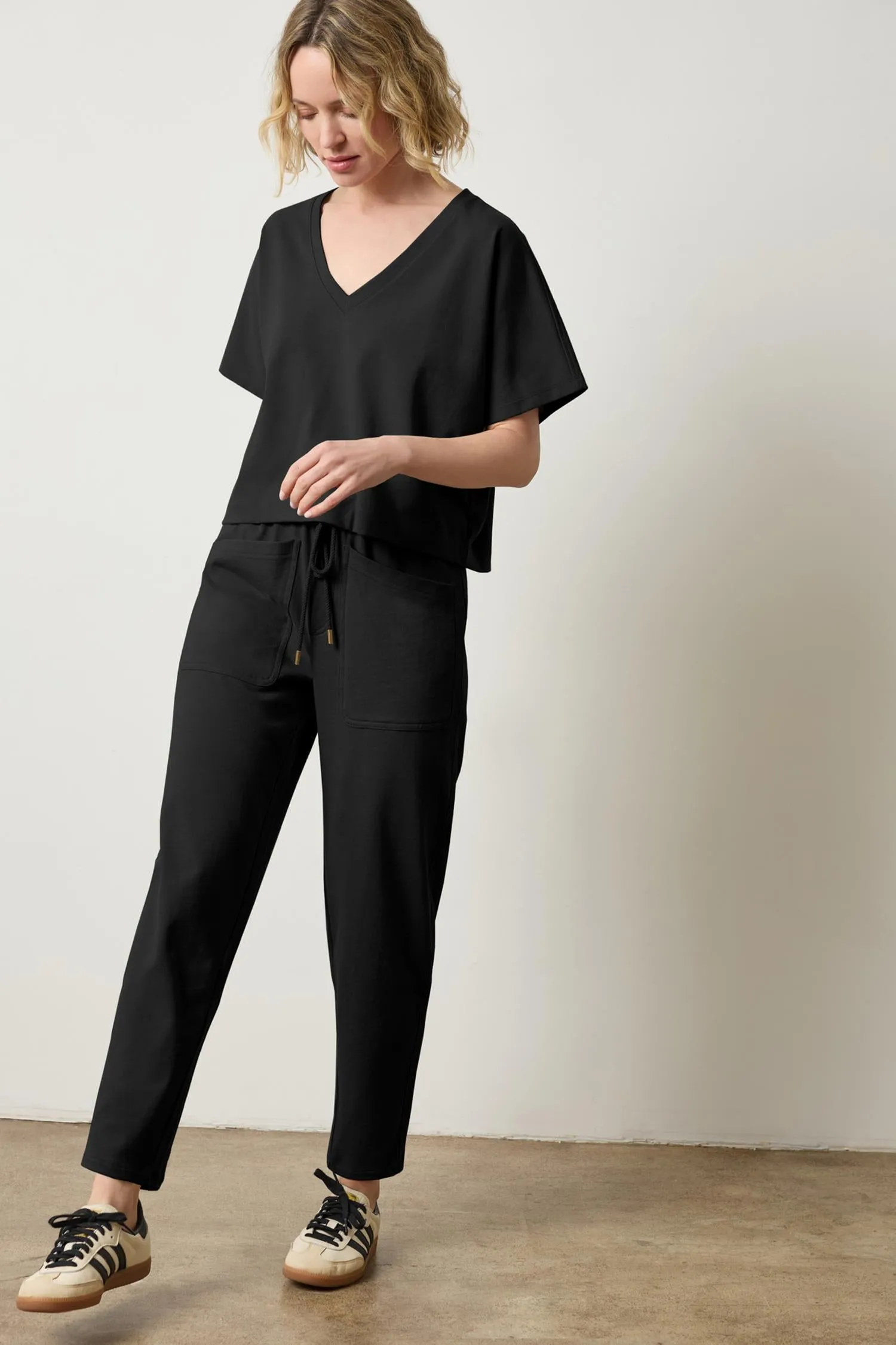 Short Sleeve V-Neck Dolman sold by Lilla P product image thumbnail 3