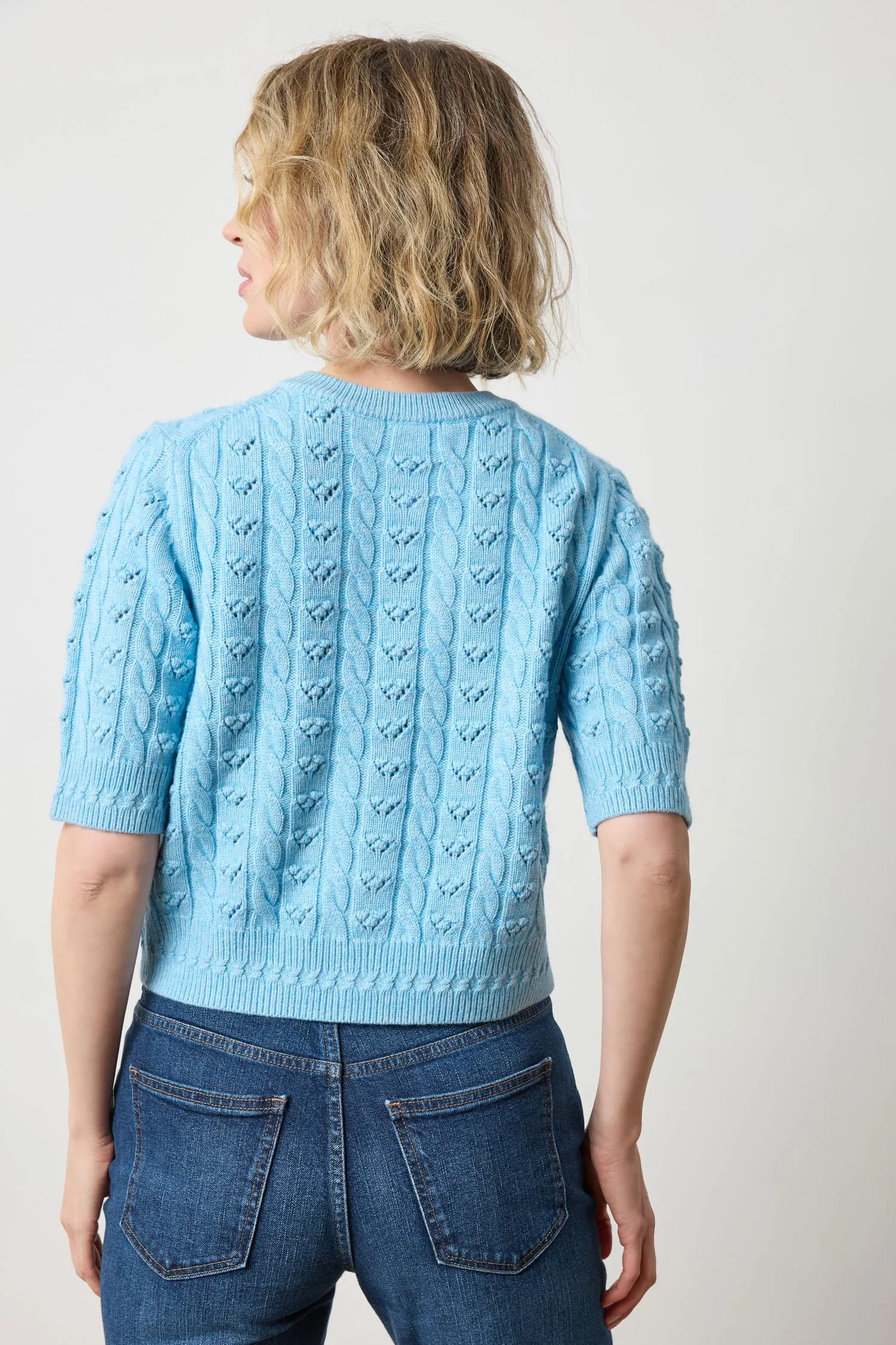 Short Sleeve Cardigan Sweater sold by Lilla P product image thumbnail 2