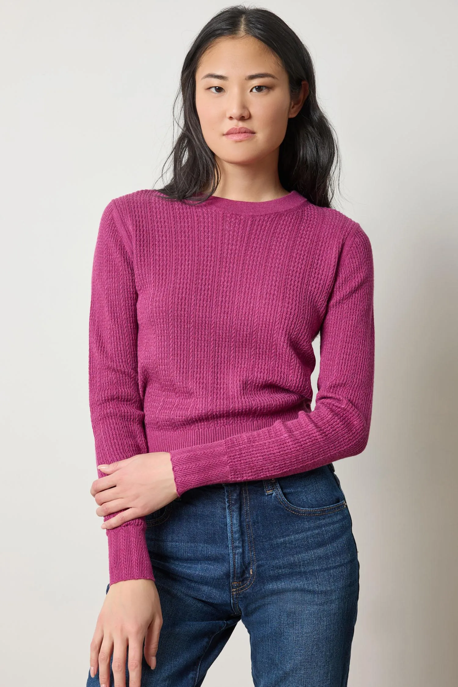 Multi Stitch Pullover Sweater sold by Lilla P product image thumbnail 4