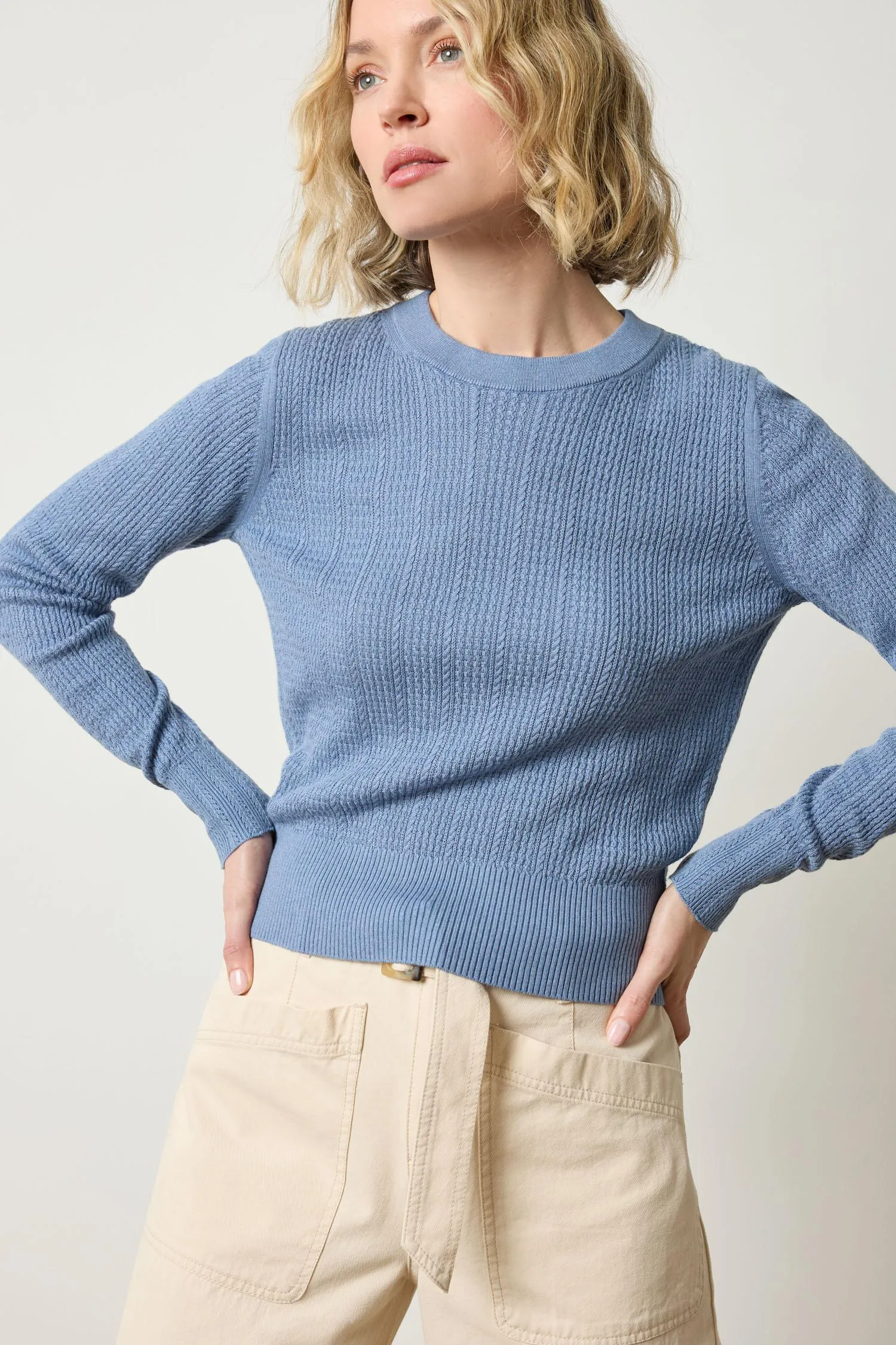 Multi Stitch Pullover Sweater sold by Lilla P product image thumbnail 3