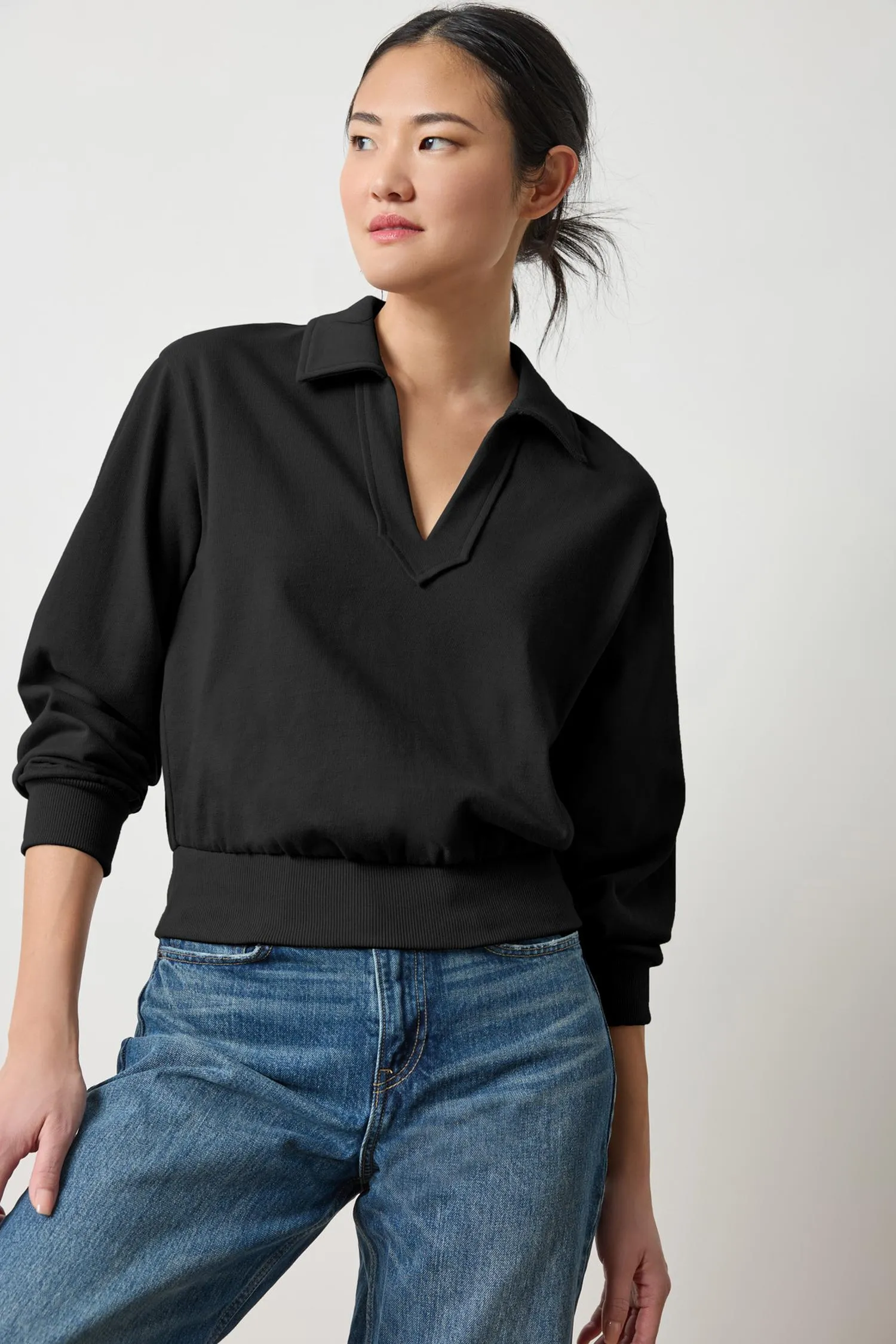 Drop Shoulder Polo sold by Lilla P product image thumbnail 4