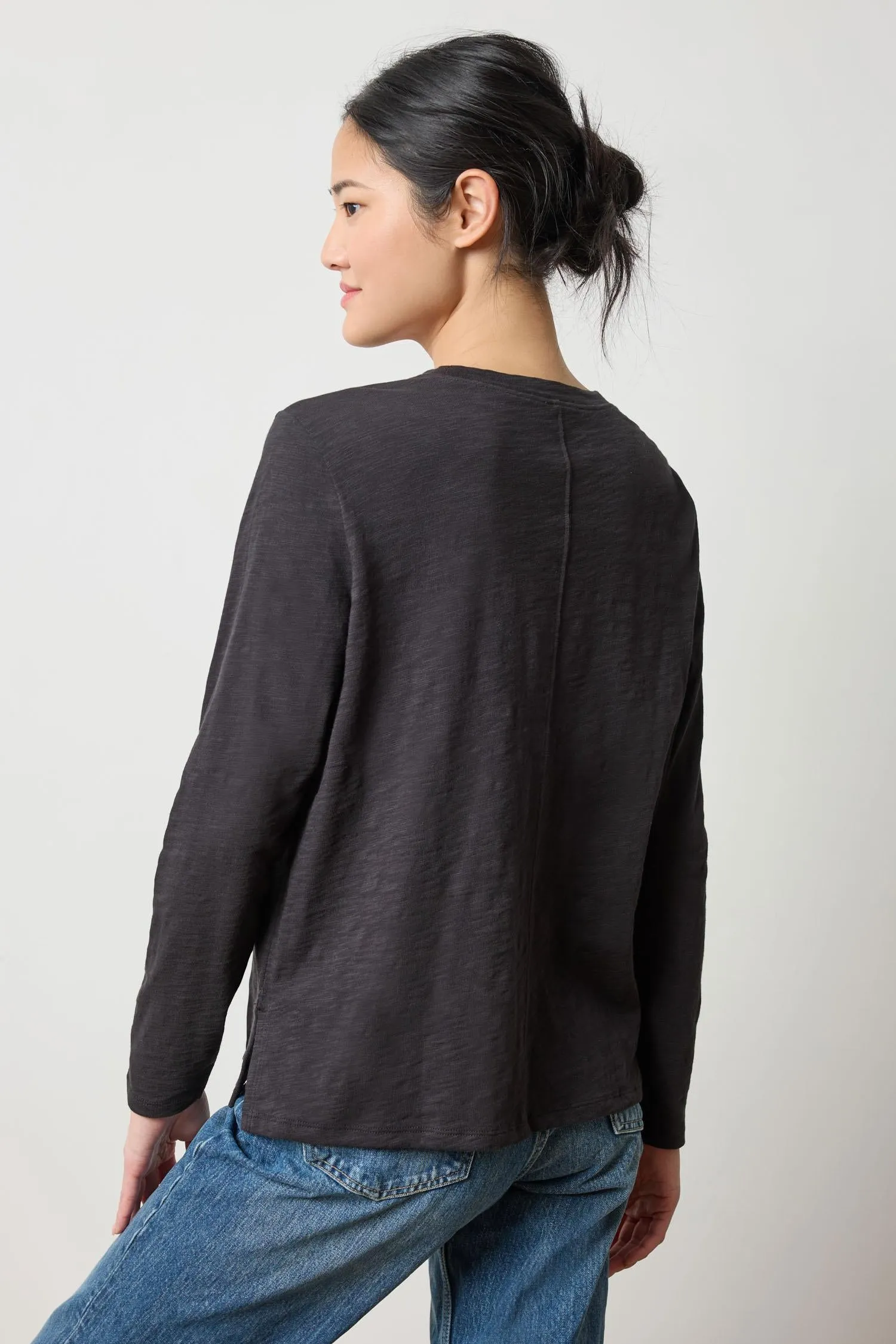 Long Sleeve Boyfriend Tee sold by Lilla P product image thumbnail 2