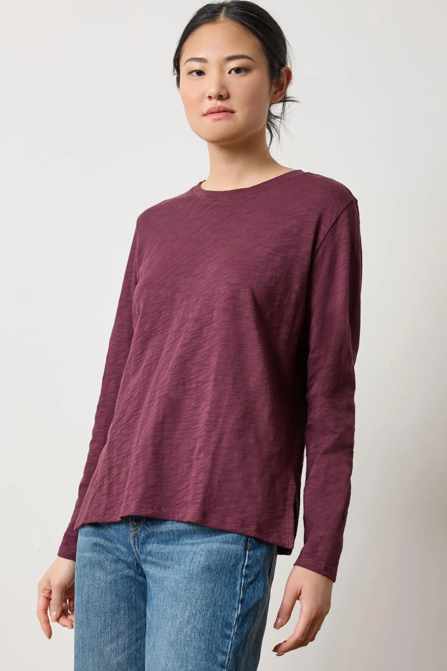 Long Sleeve Boyfriend Tee sold by Lilla P product image thumbnail 3