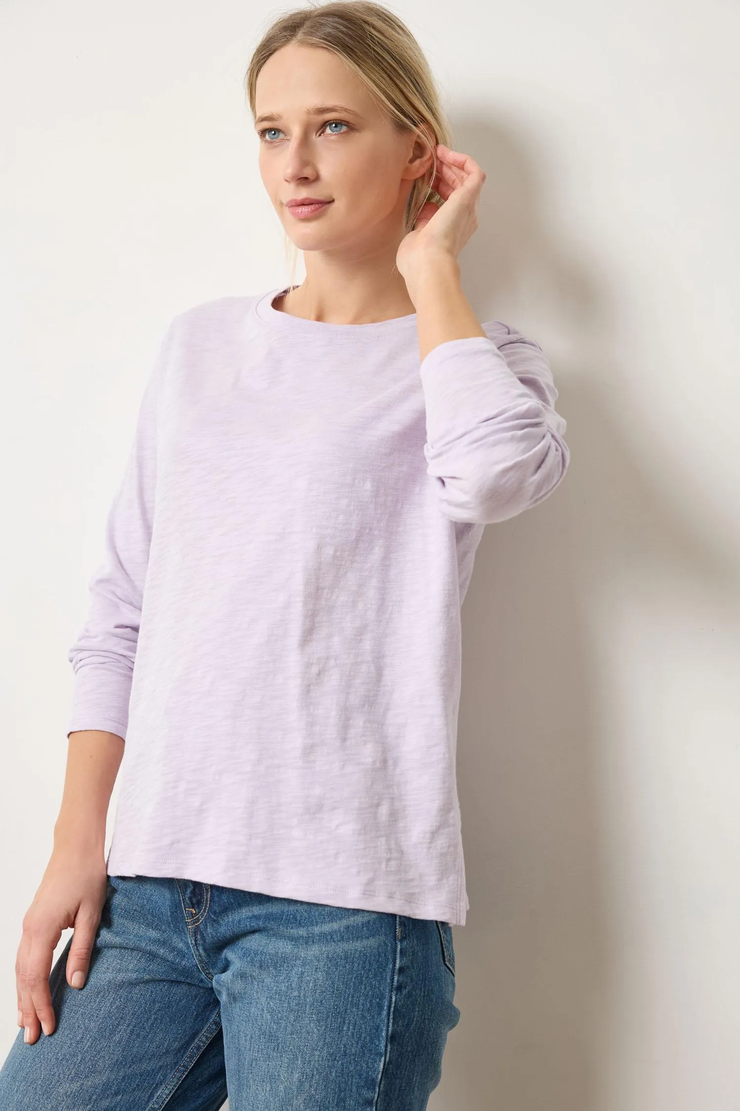 Long Sleeve Boyfriend Tee sold by Lilla P product image thumbnail 5