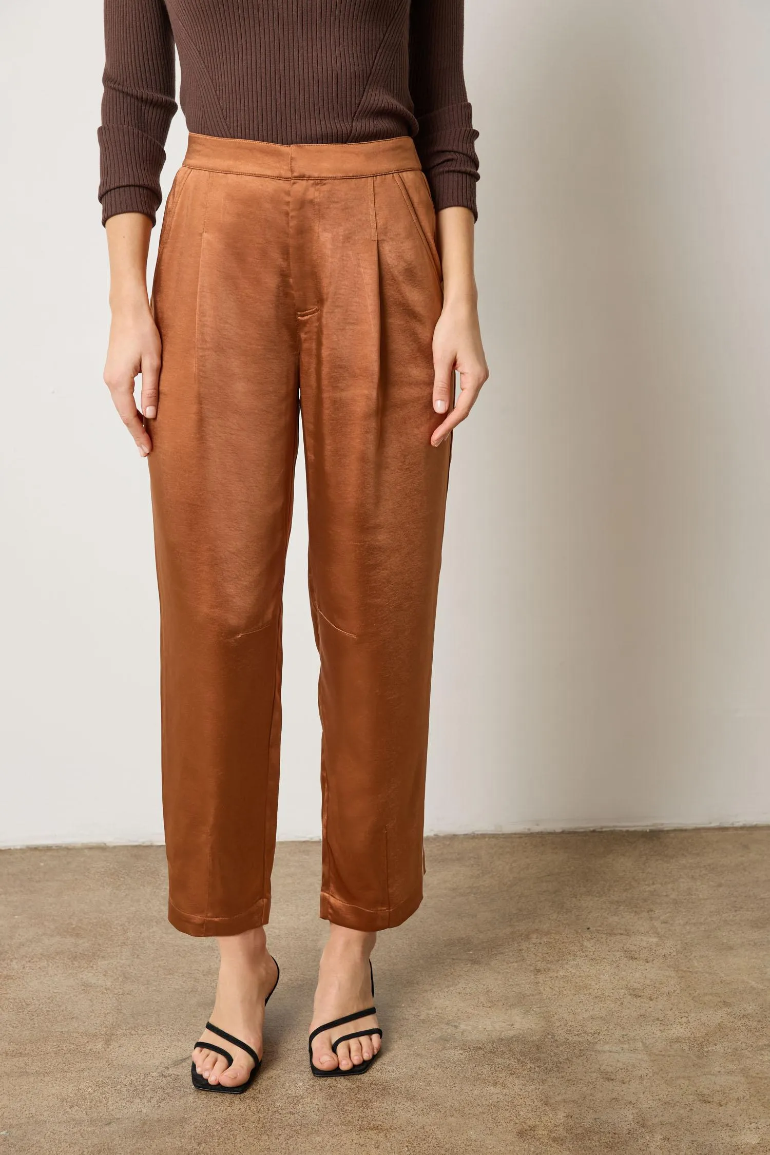 Satin Fly Front Pant sold by Lilla P product image thumbnail 3