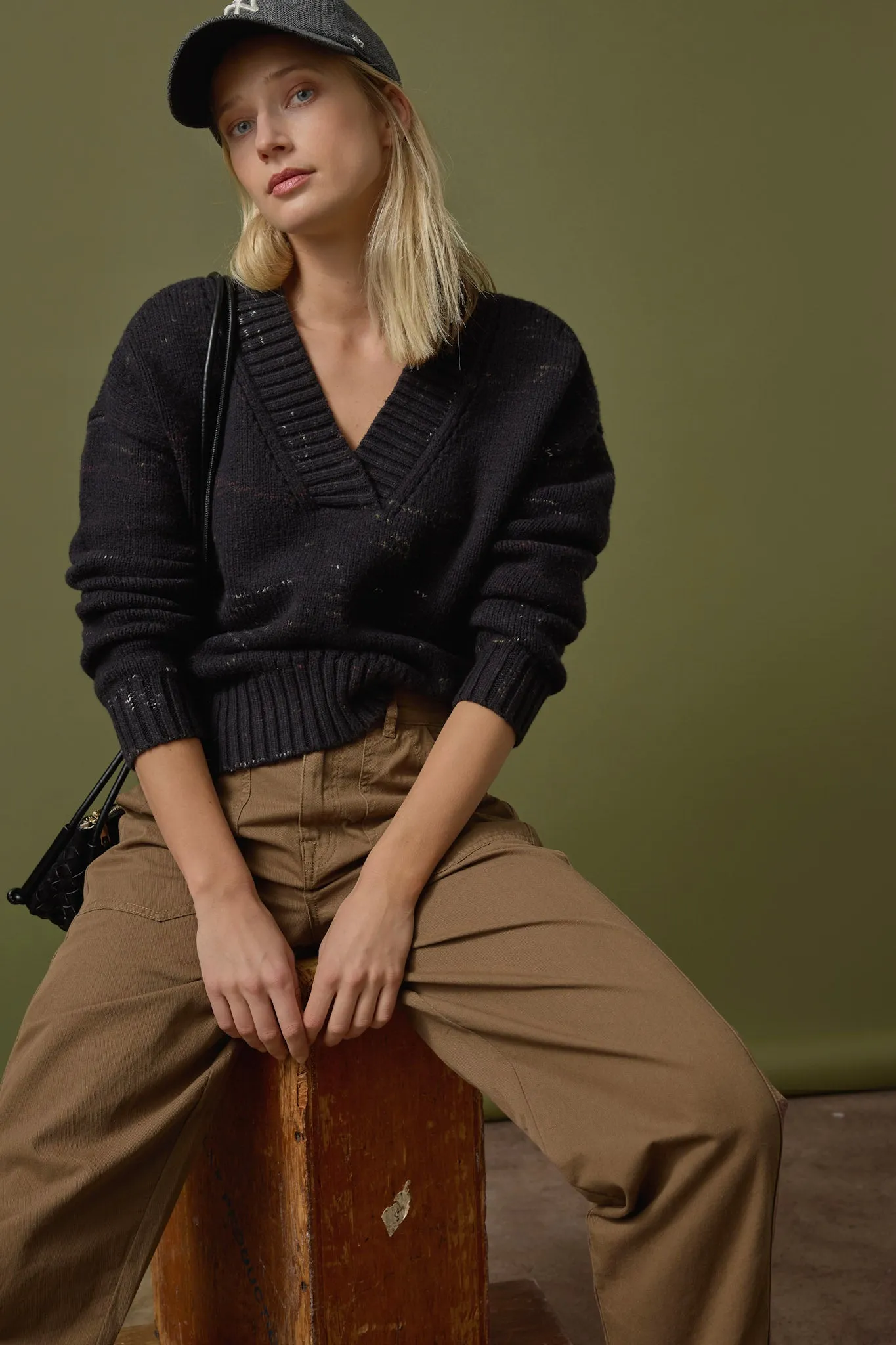 Oversized V-Neck Sweater sold by Lilla P product image thumbnail 5