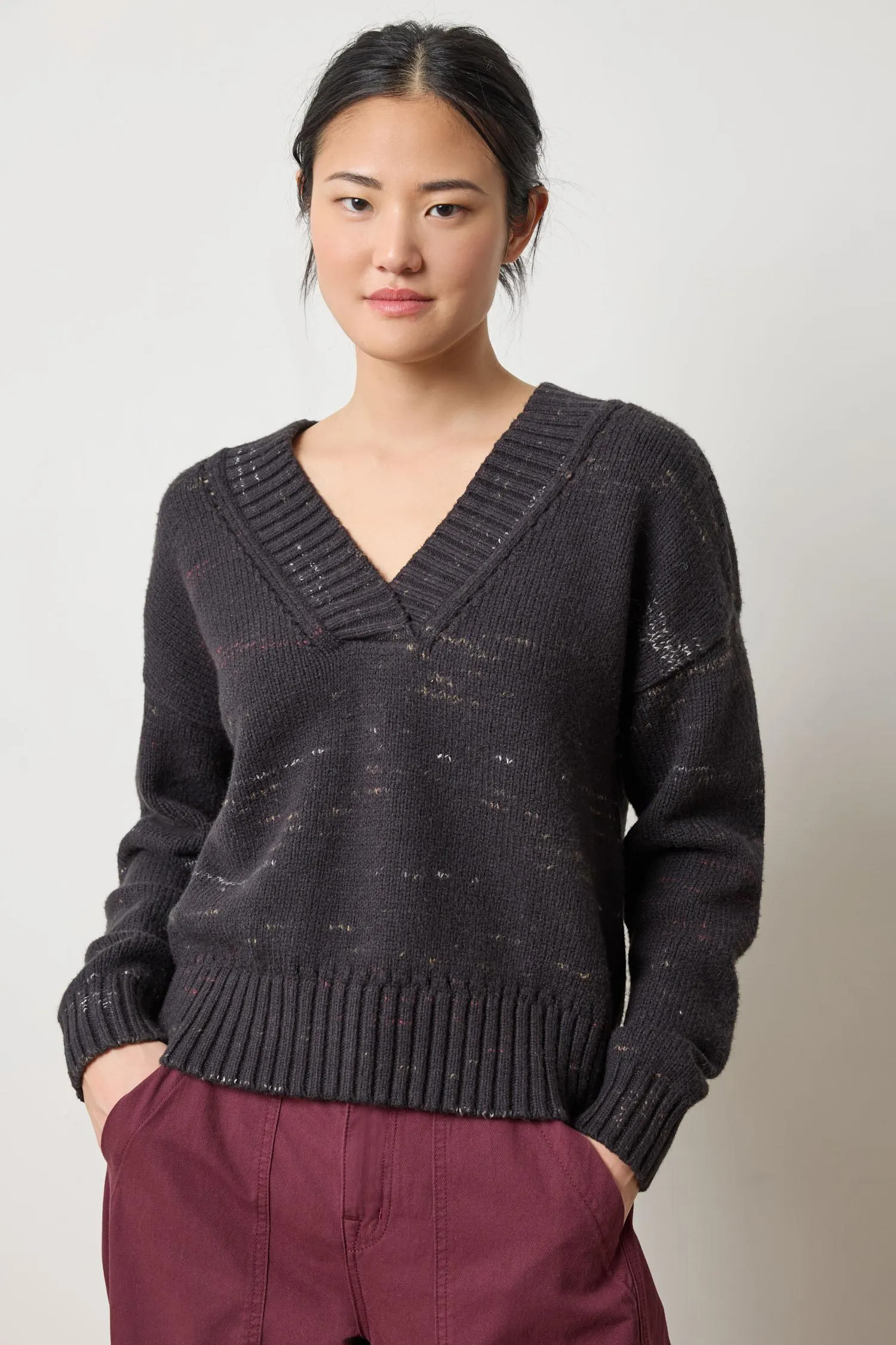 Oversized V-Neck Sweater sold by Lilla P