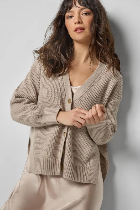 Relaxed Side Vent Cardigan sold by Lilla P