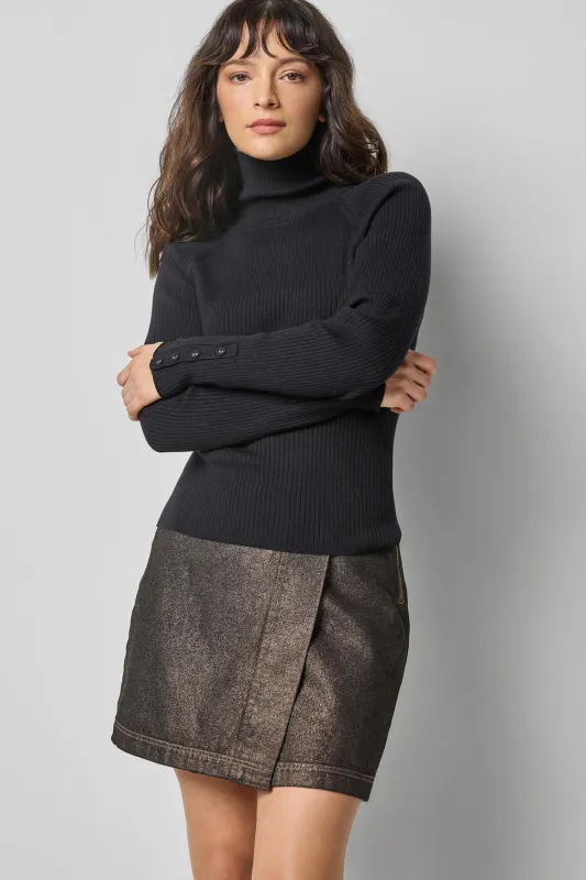 Slim Rib Turtleneck sold by Lilla P
