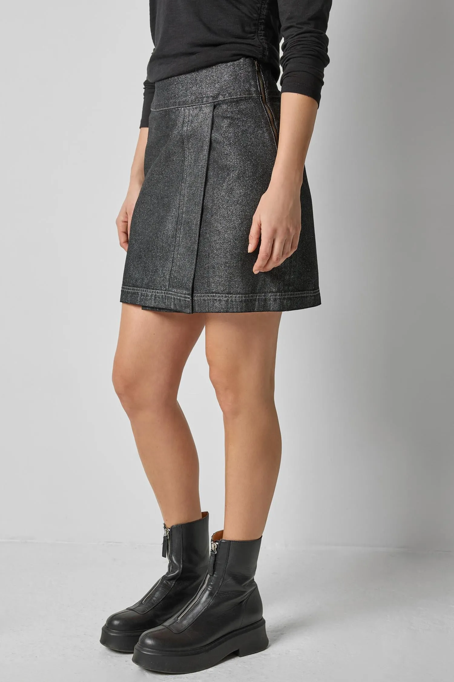 Metallic Mini Skirt sold by Lilla P product image thumbnail 5