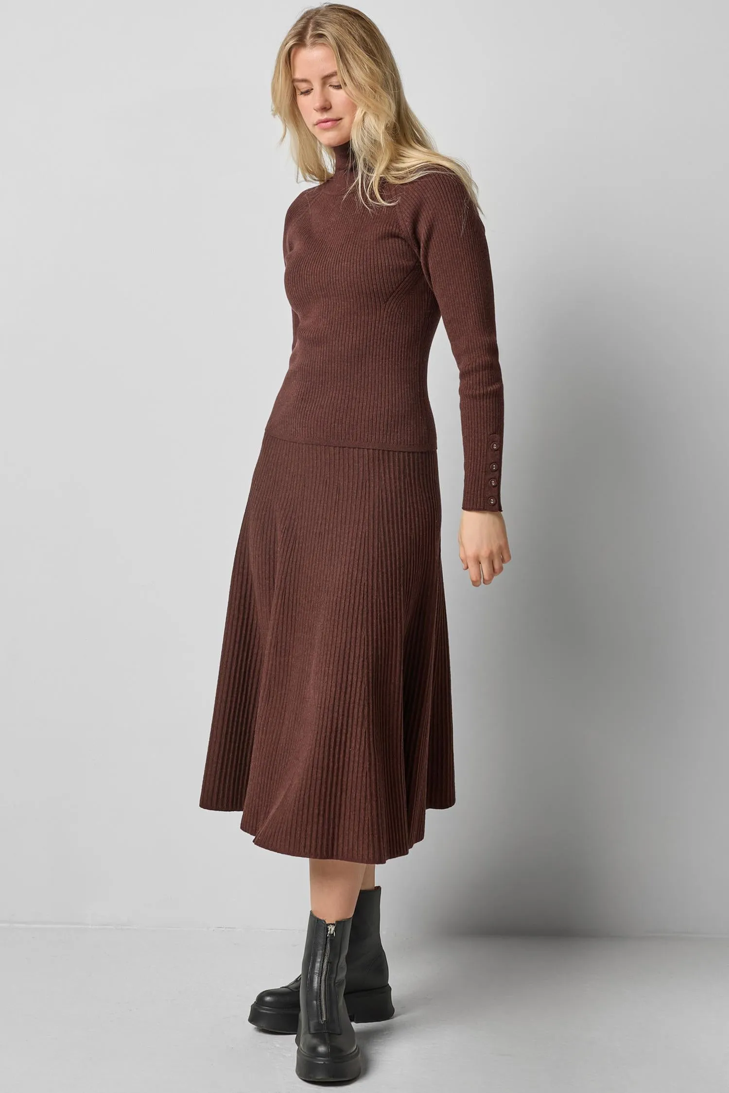 Flared Knit Skirt sold by Lilla P product image thumbnail 3