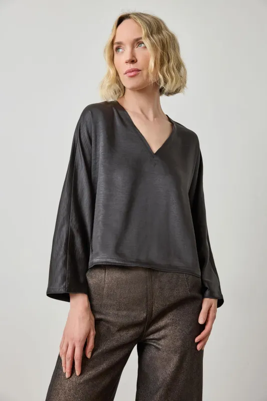 Satin V-Neck Dolman sold by Lilla P