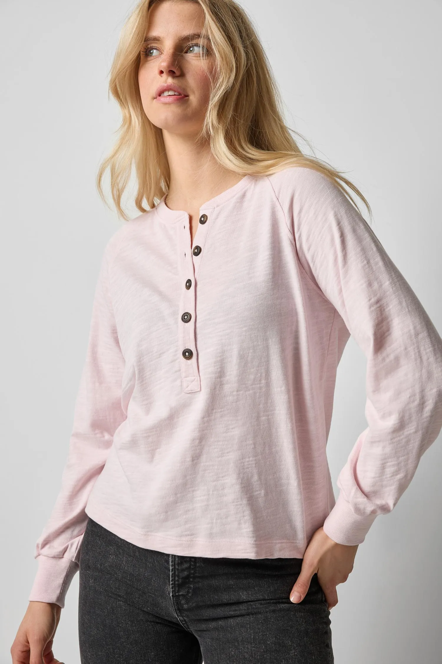 Full Sleeve Henley sold by Lilla P product image thumbnail 2