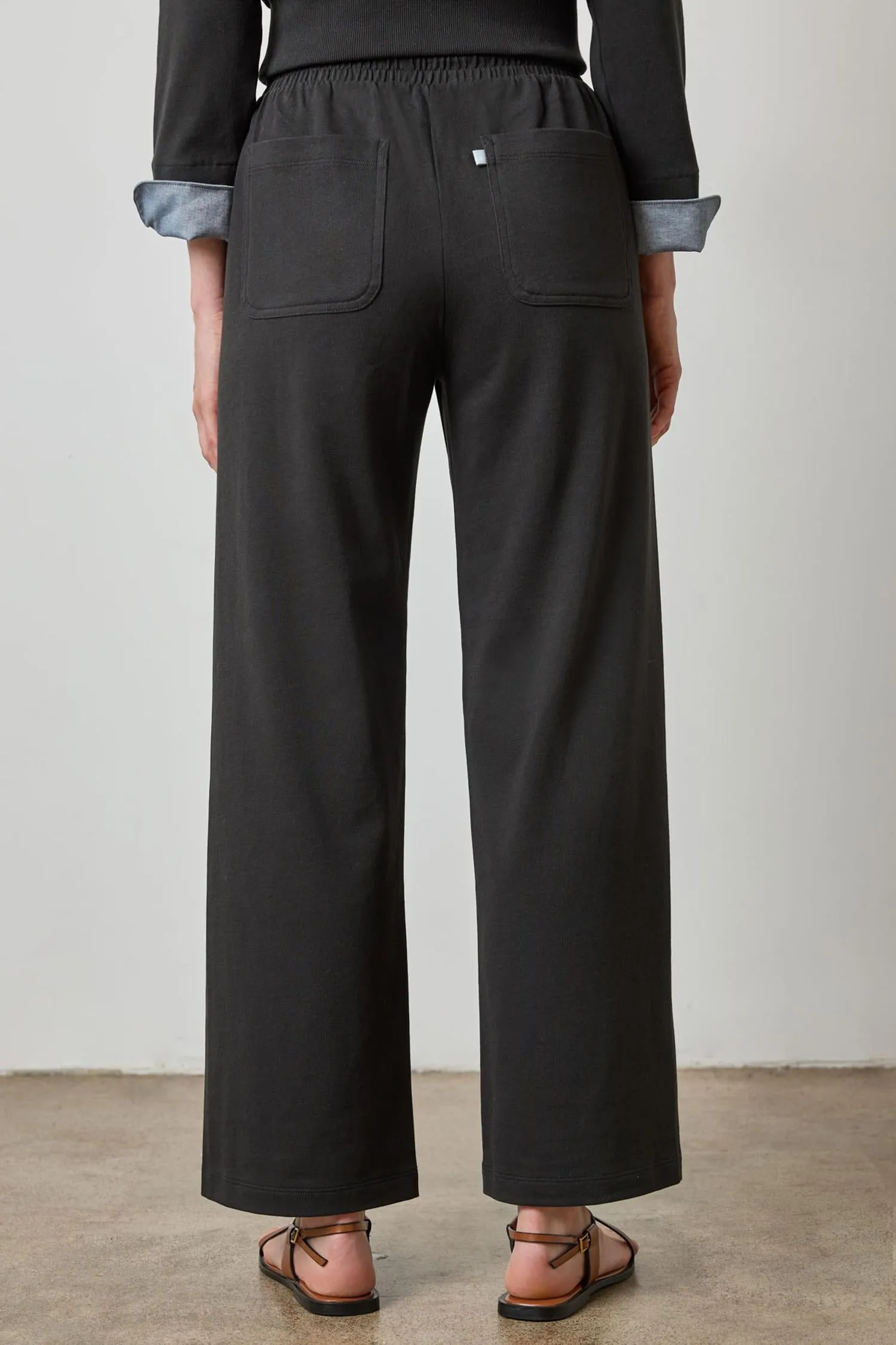 Drawcord Wide Leg Pant sold by Lilla P product image thumbnail 2