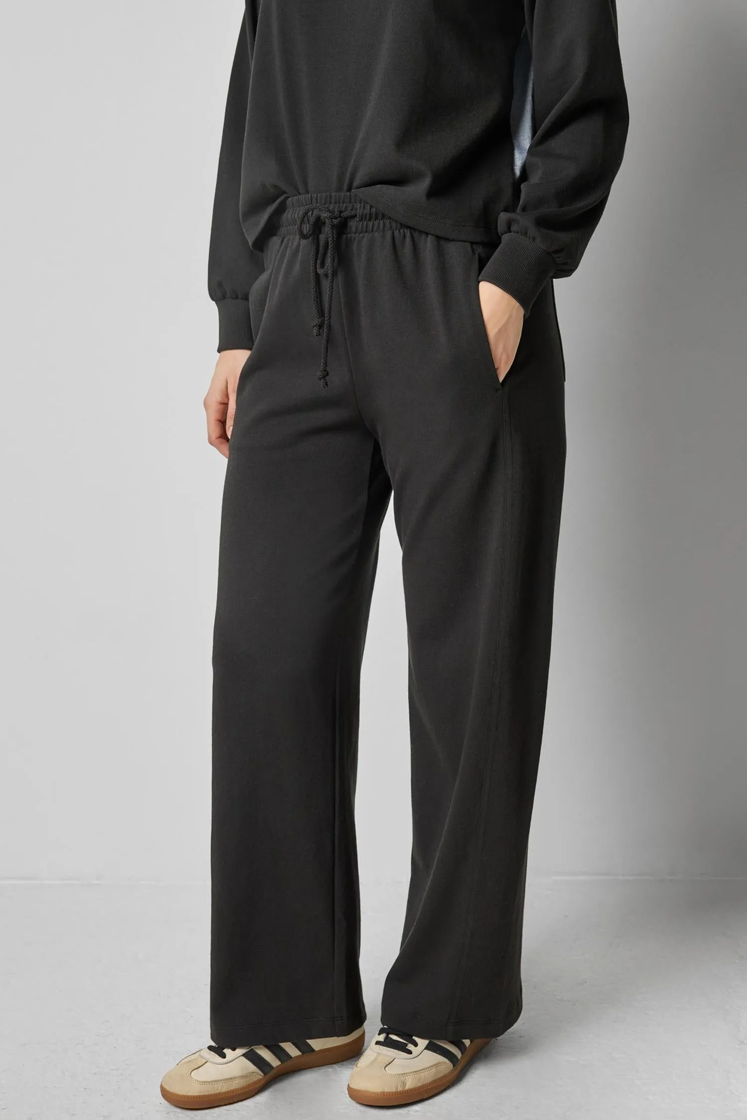 Drawcord Wide Leg Pant sold by Lilla P product image thumbnail 4