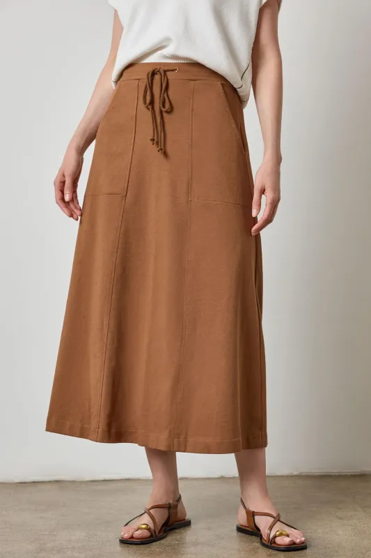 Drawcord Paneled Skirt sold by Lilla P