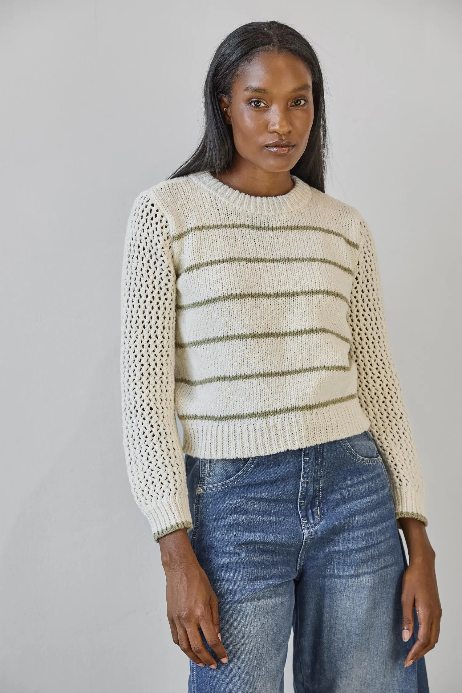 Textured Crewneck Sweater sold by Lilla P product image thumbnail 3