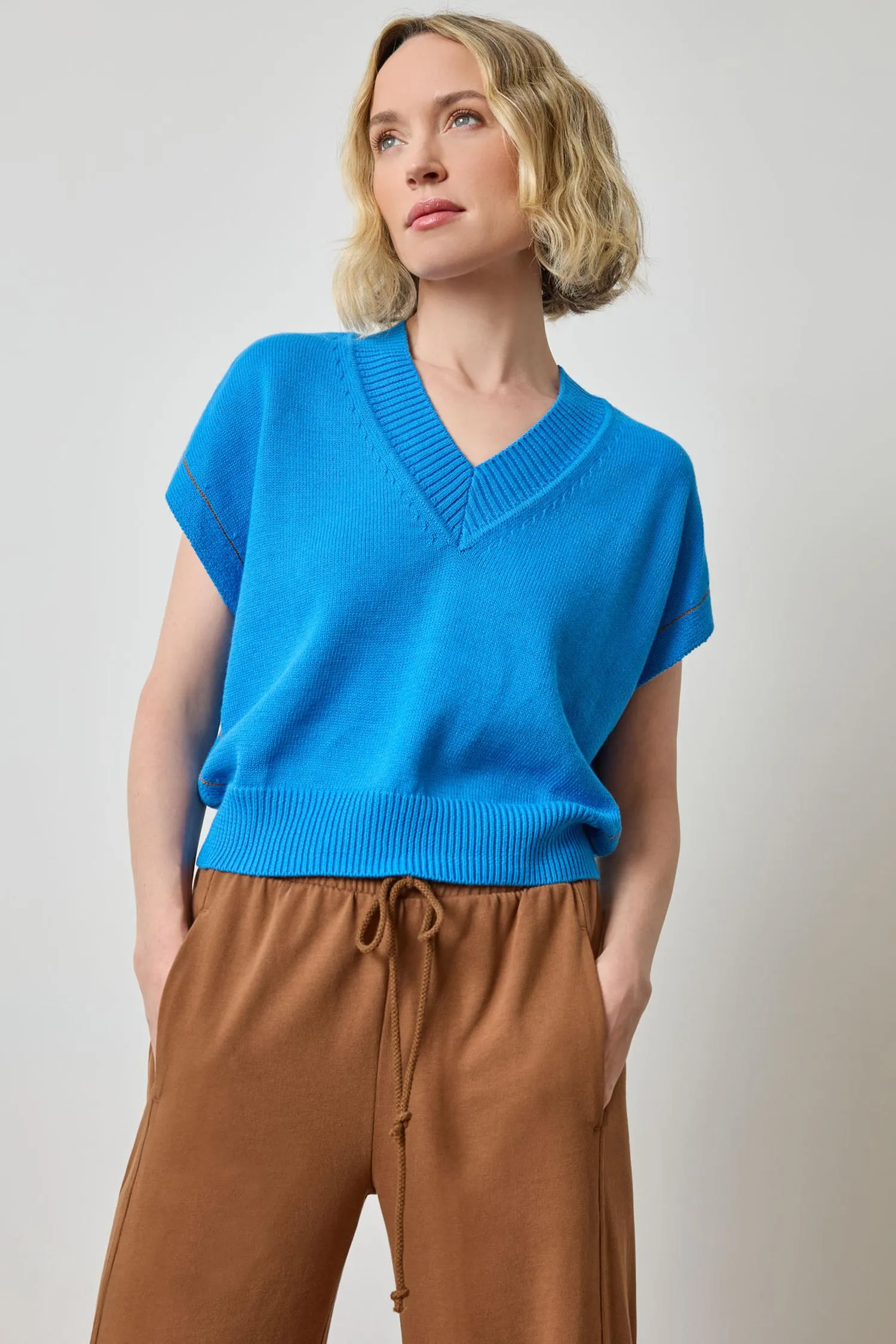V-Neck Wedge Sweater sold by Lilla P product image thumbnail 5