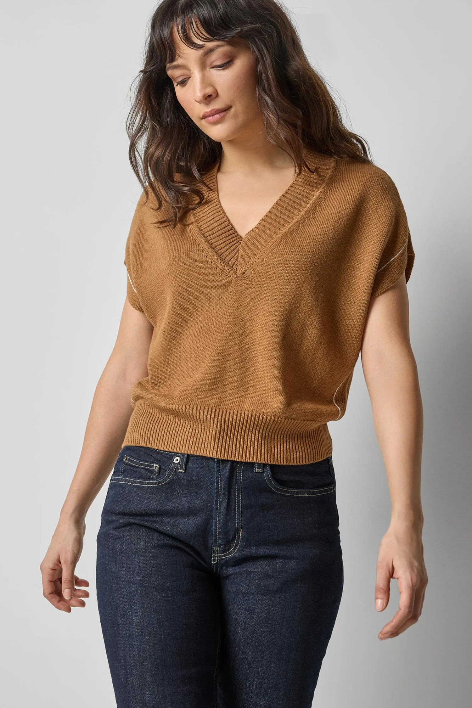 V-Neck Wedge Sweater sold by Lilla P product image thumbnail 2