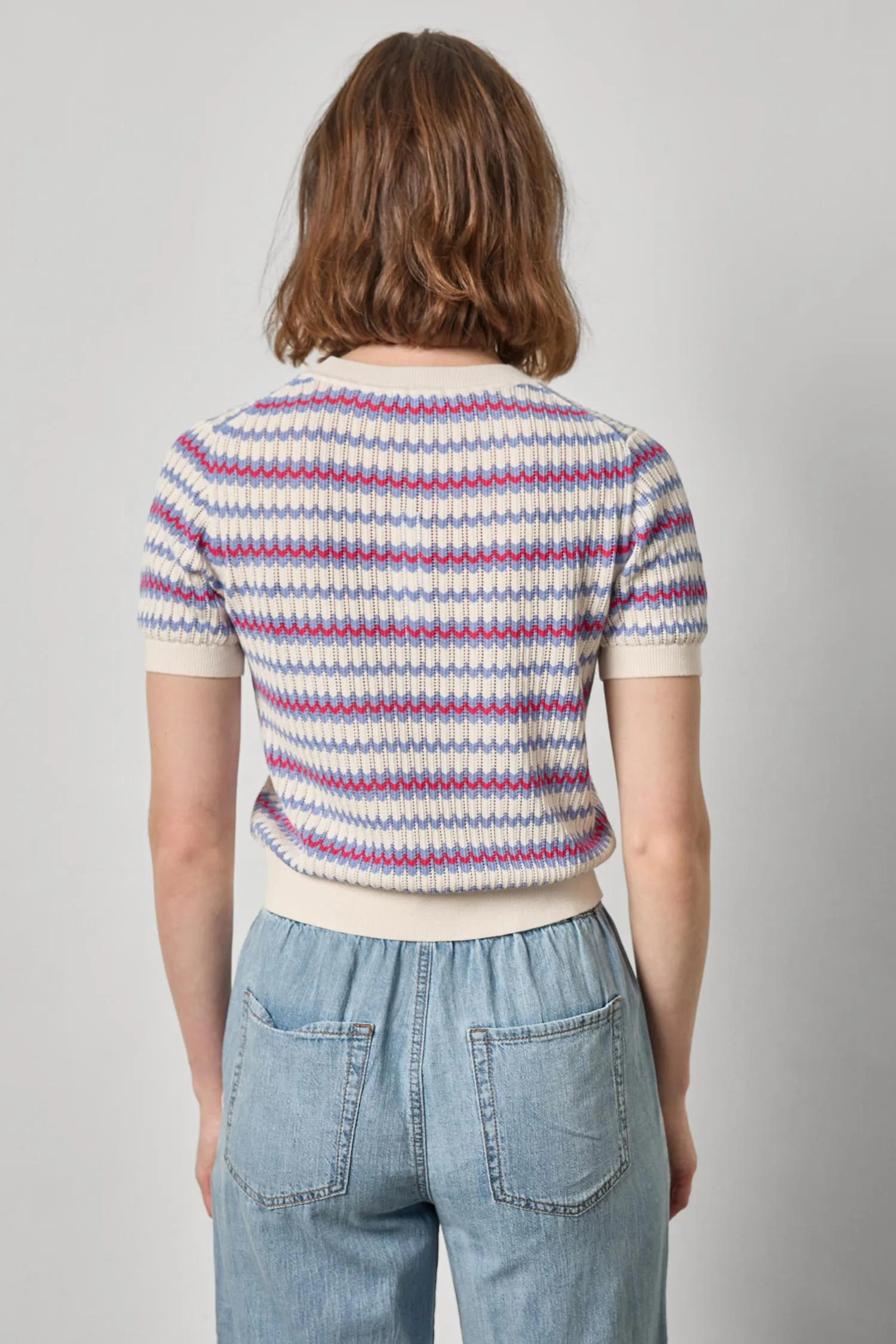 Novelty Stripe Crewneck Sweater sold by Lilla P product image thumbnail 4