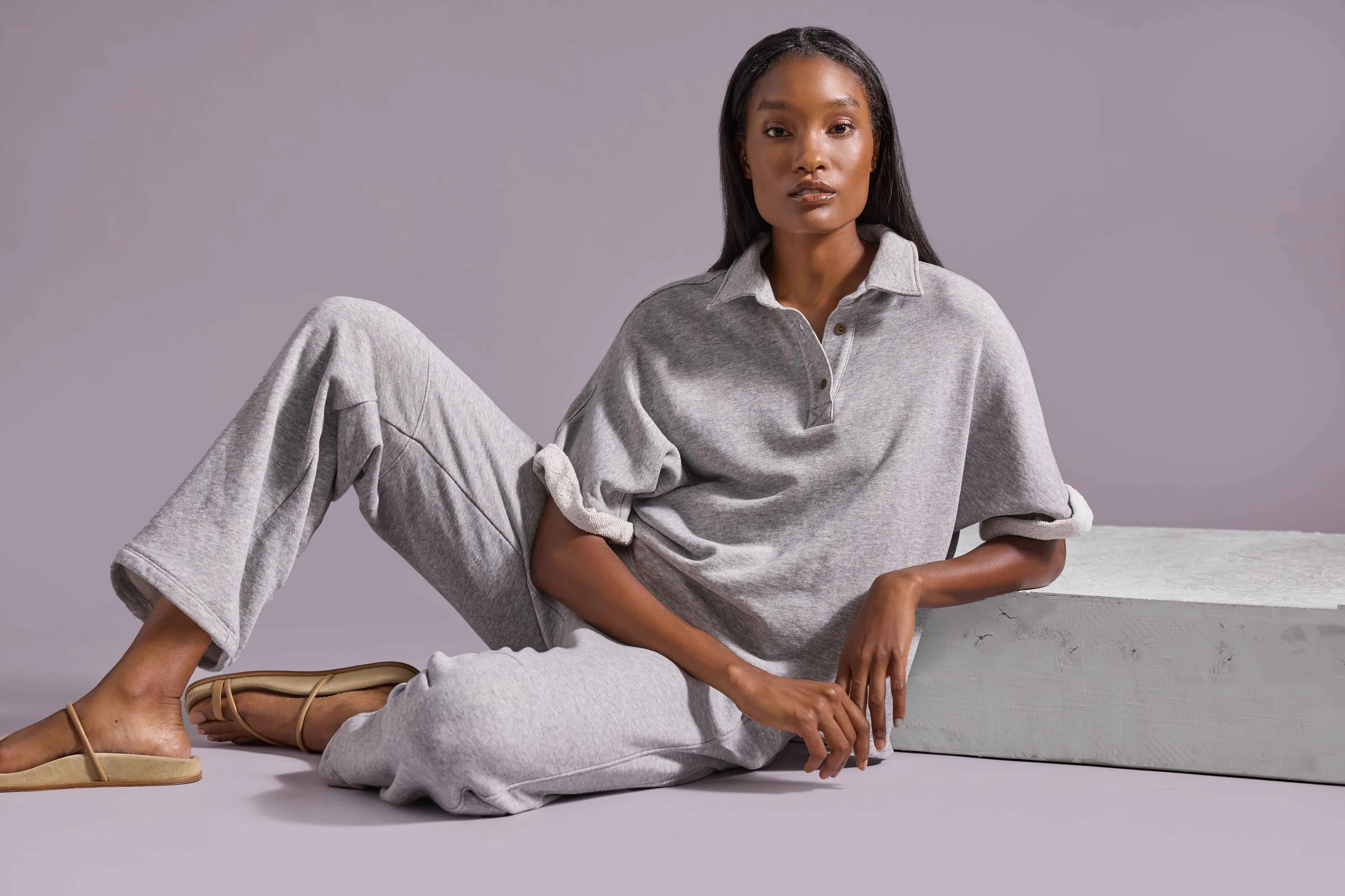 Side Panel Terry Pant sold by Lilla P product image thumbnail 4