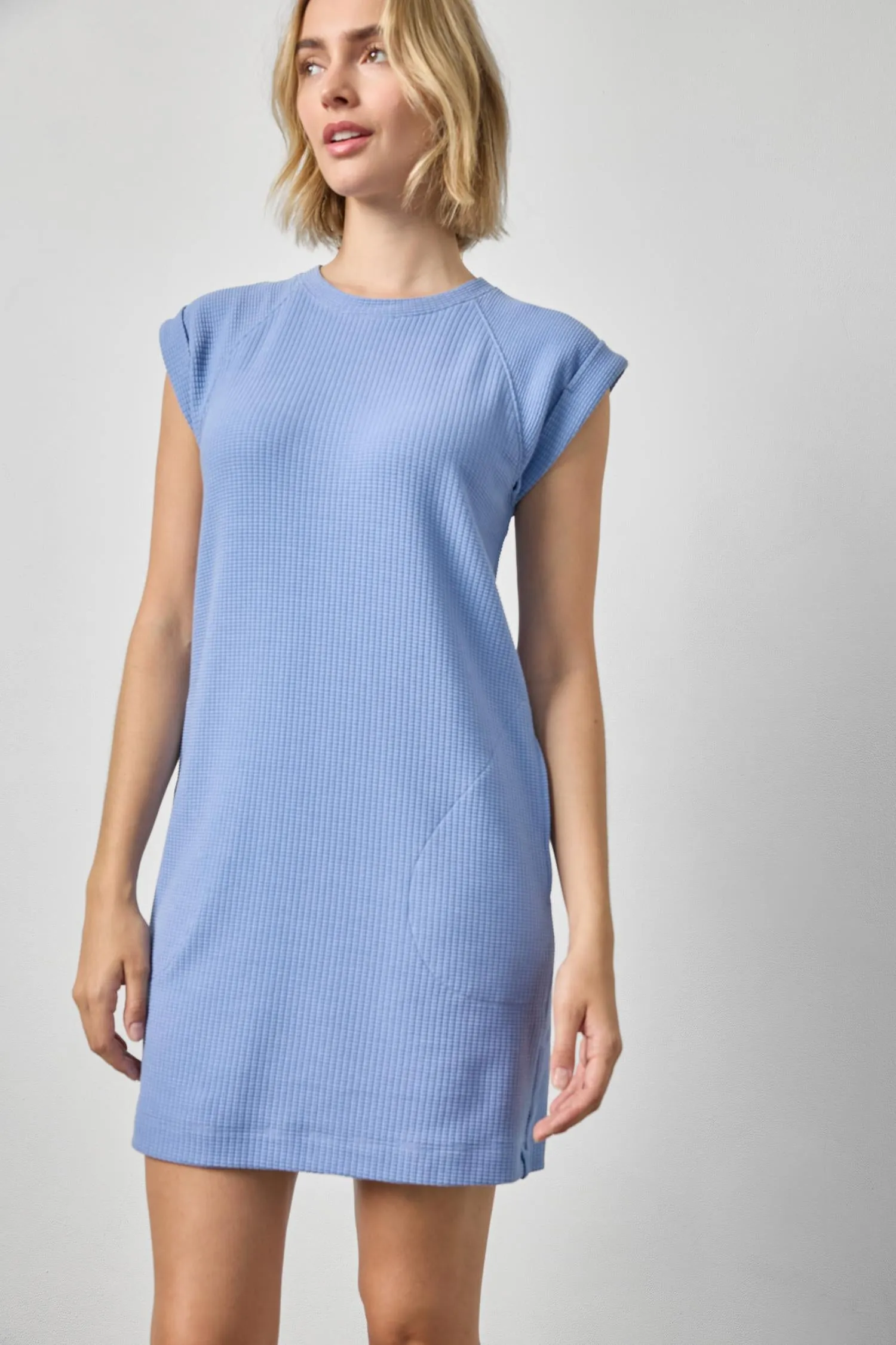Saddle Sleeve Shift Dress sold by Lilla P product image thumbnail 4