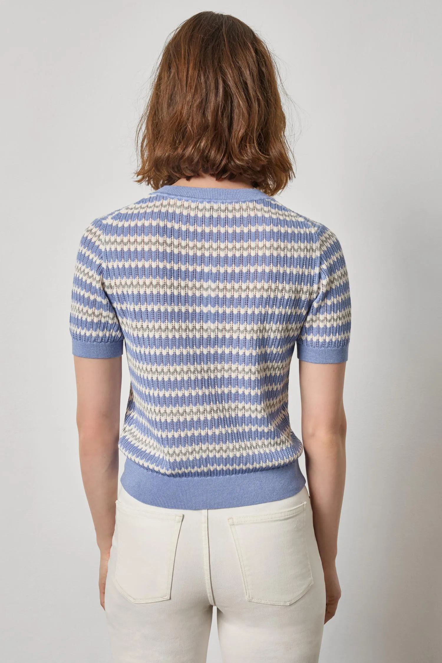 Novelty Stripe Crewneck Sweater sold by Lilla P product image thumbnail 2
