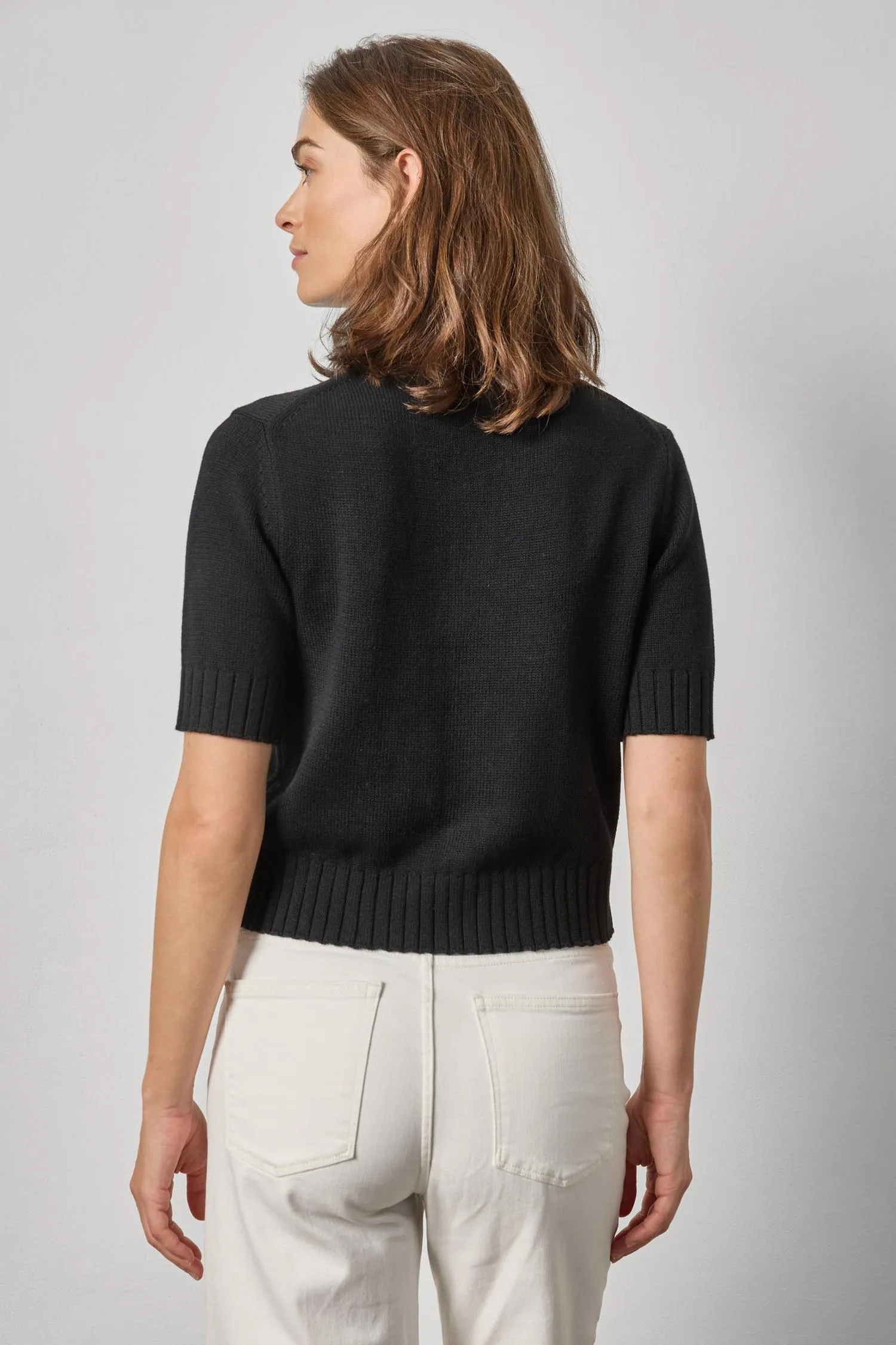 Elbow Sleeve Button Cardigan sold by Lilla P product image thumbnail 4