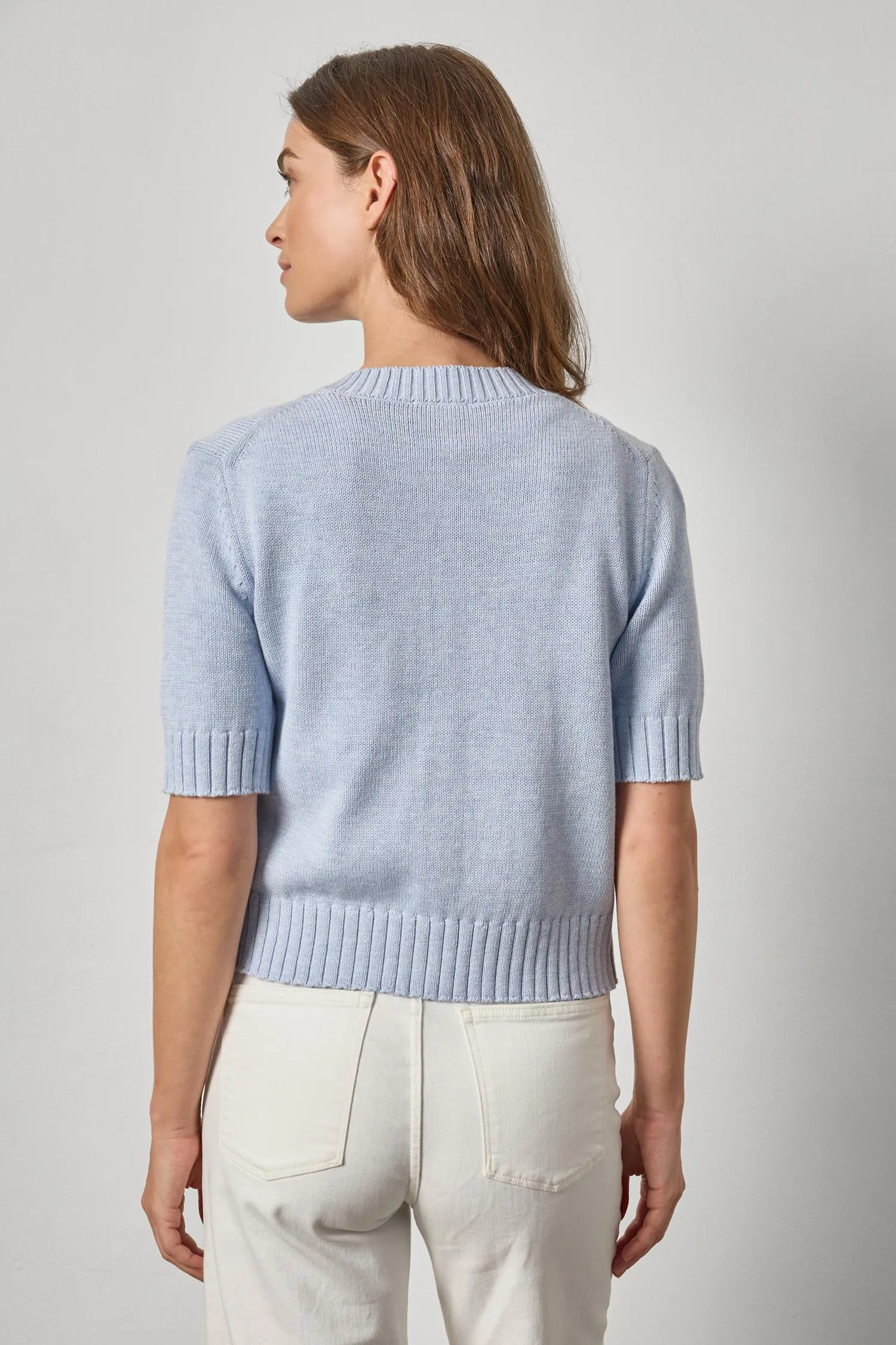 Elbow Sleeve Button Cardigan sold by Lilla P product image thumbnail 2
