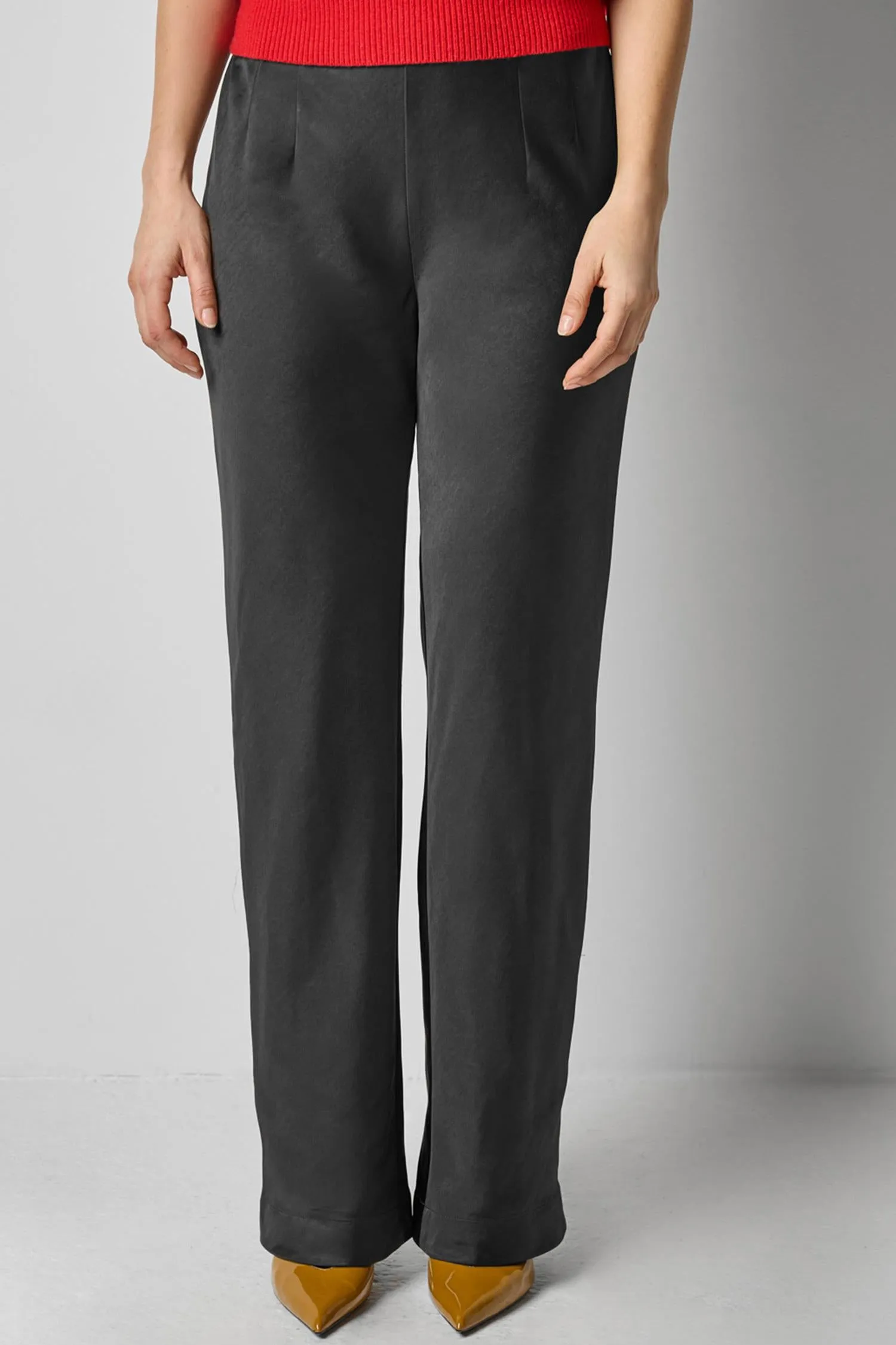 Satin Clean Front Pant sold by Lilla P product image thumbnail 4