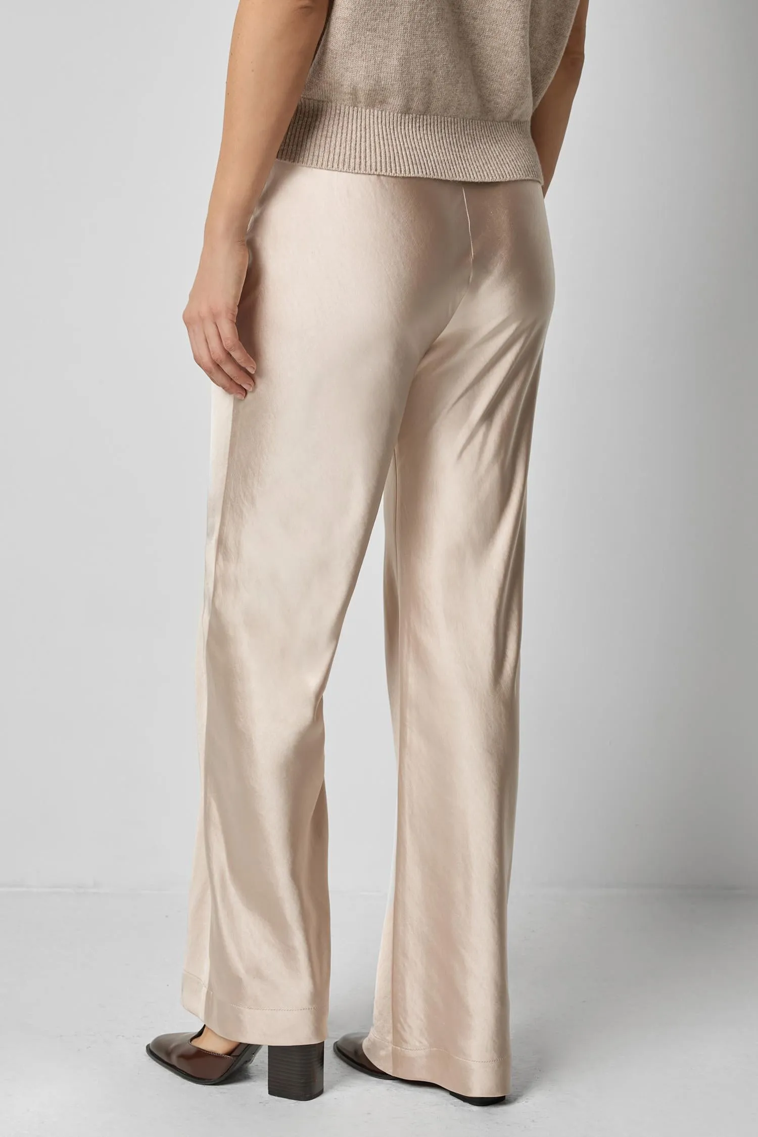 Satin Clean Front Pant sold by Lilla P product image thumbnail 3