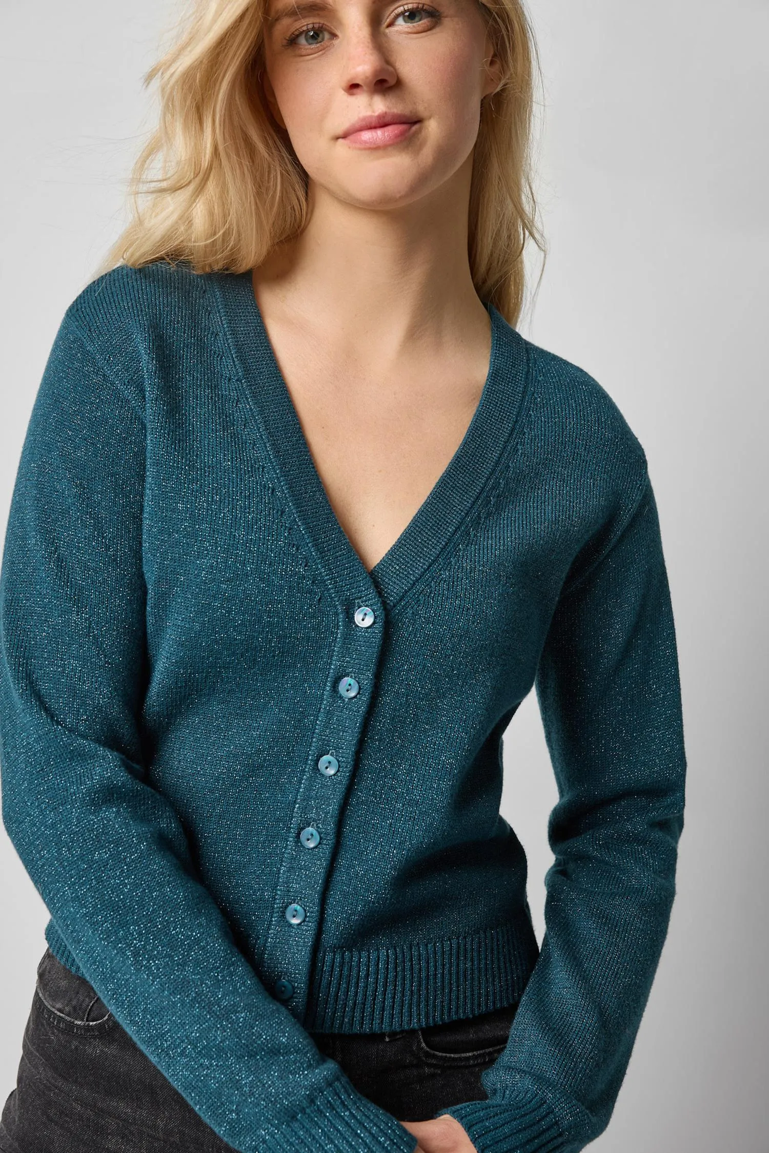 V-Neck Cardigan sold by Lilla P product image thumbnail 2