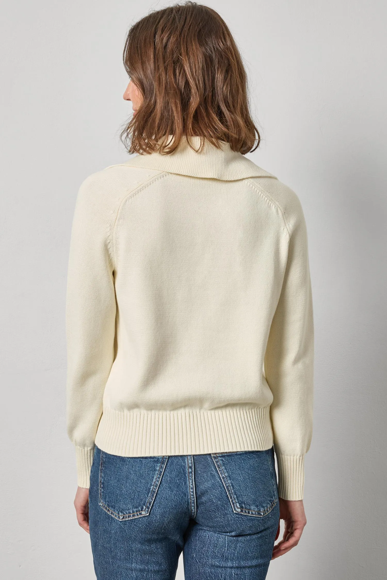 Lace Neck Polo Sweater sold by Lilla P product image thumbnail 3