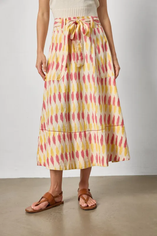 Ikat Long Skirt made by Lilla P
