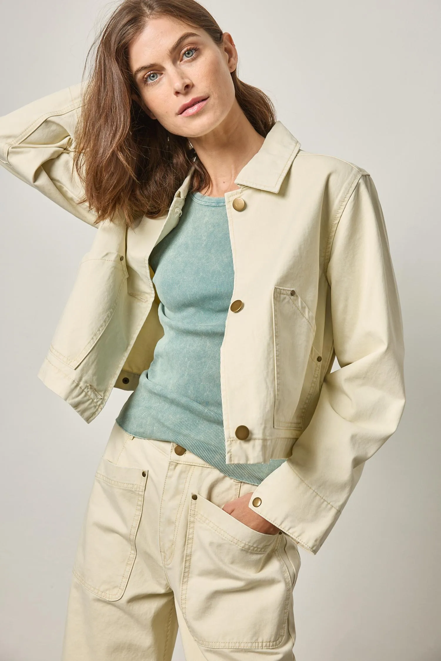 Twill Utility Jacket sold by Lilla P product image thumbnail 3