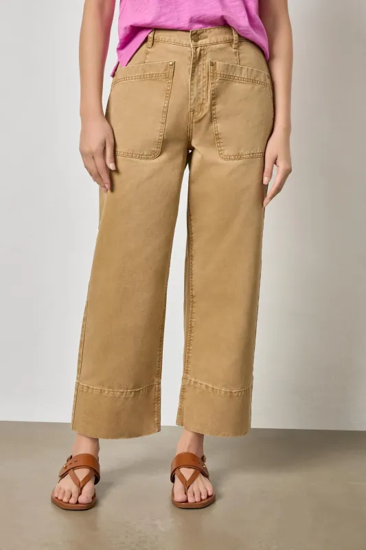 Twill Straight Leg Pant sold by Lilla P