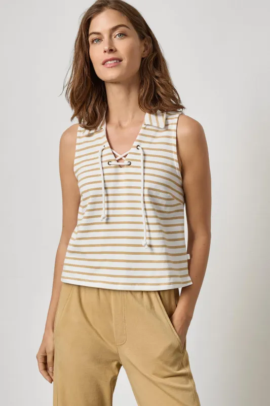 Sleeveless Collared Top made by Lilla P