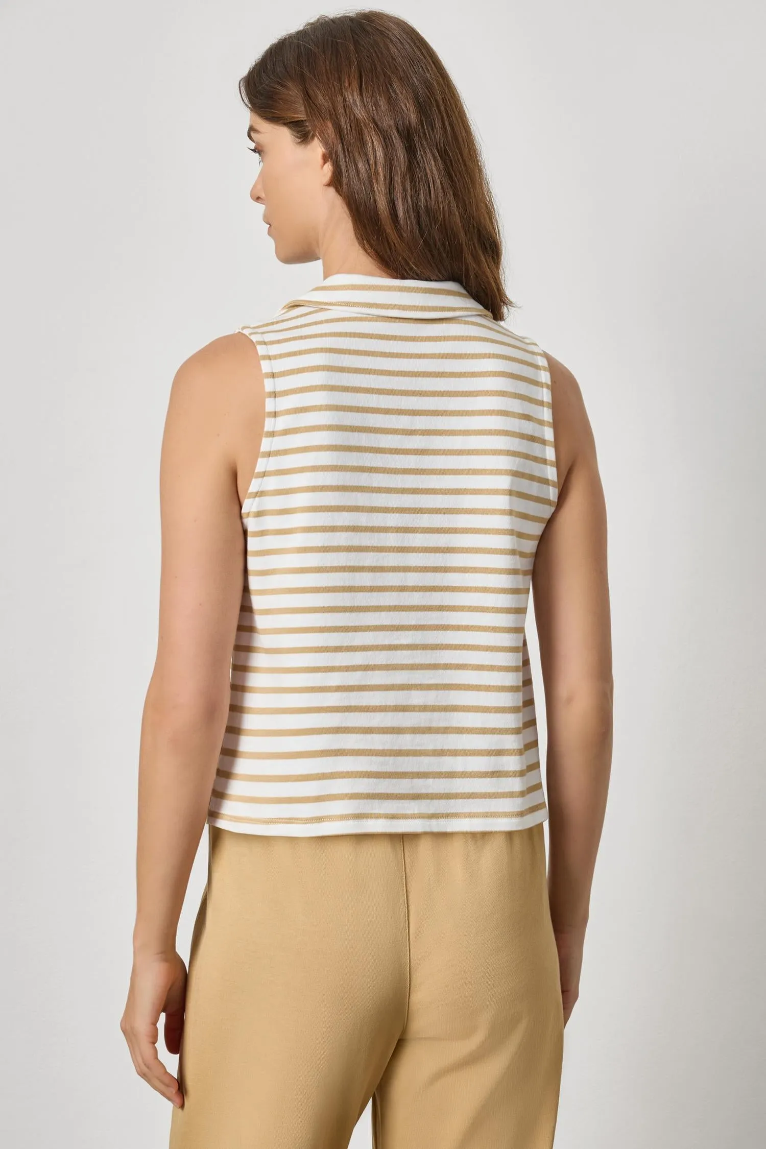 Sleeveless Collared Top sold by Lilla P product image thumbnail 4