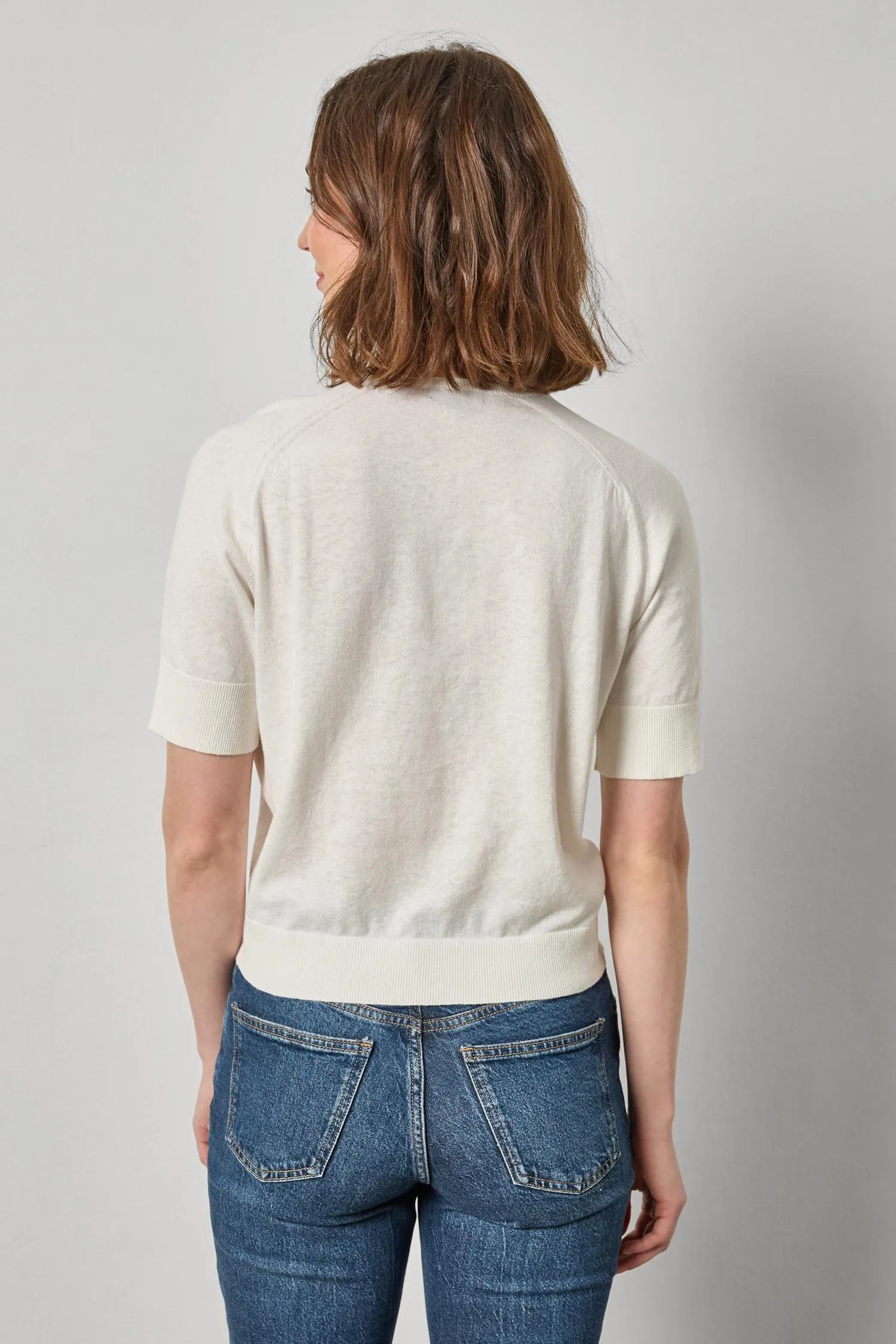 V-Neck Saddle Sleeve Sweater sold by Lilla P product image thumbnail 3