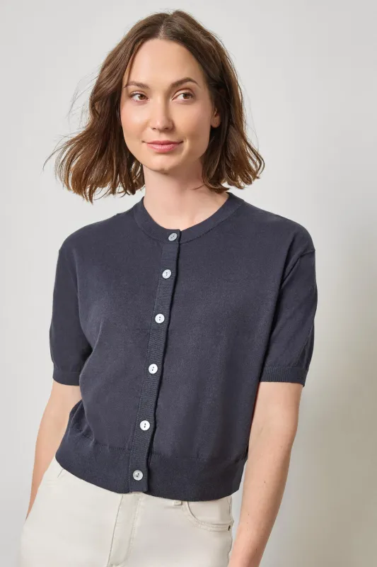 Short Sleeve Cardigan made by Lilla P