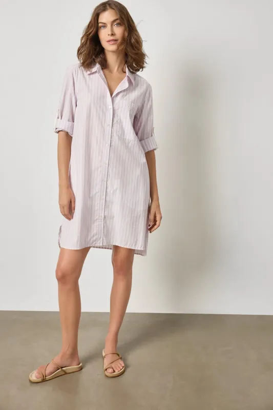 Striped Shirt Dress made by Lilla P