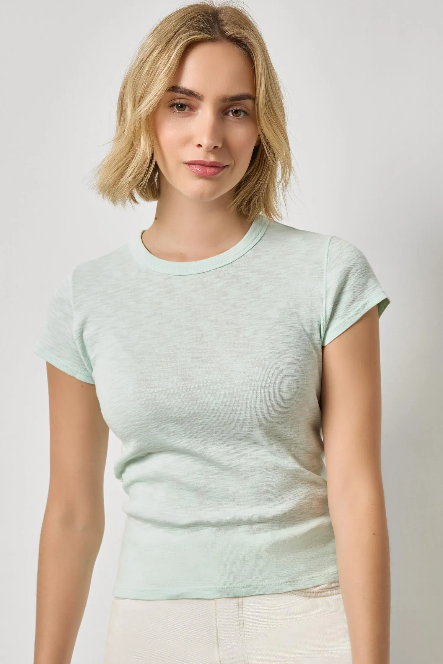 Ribbed Slub Crewneck Tee sold by Lilla P product image thumbnail 2