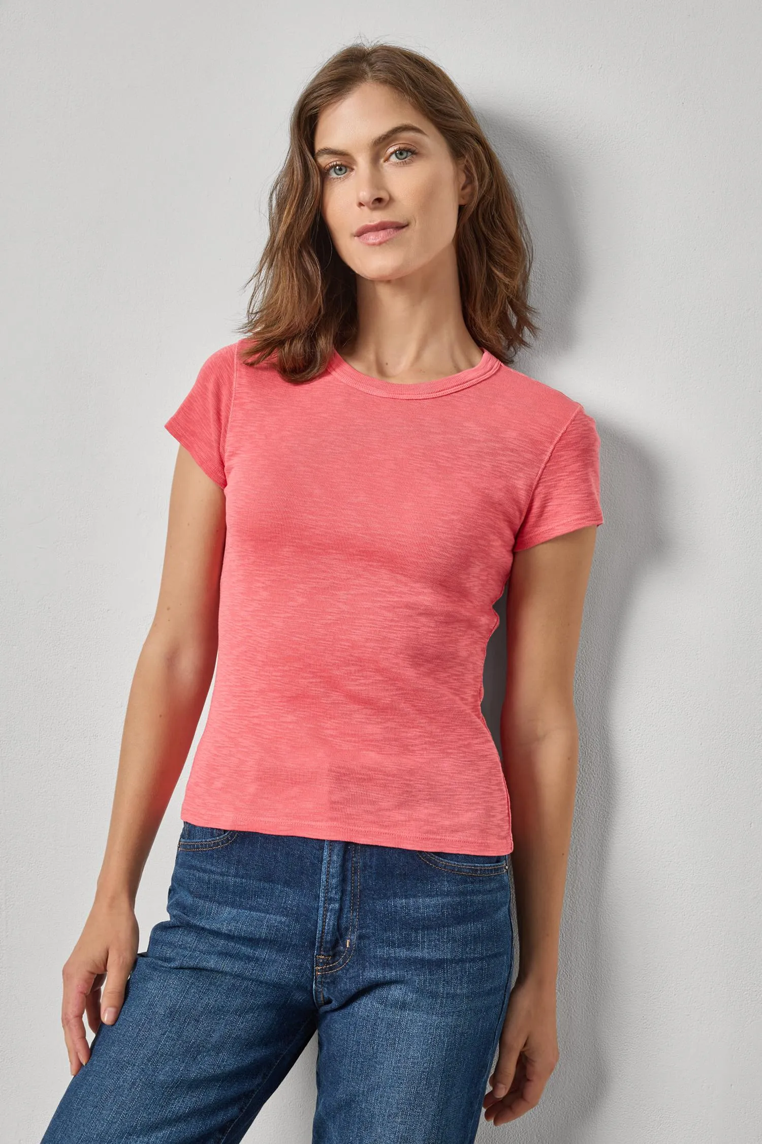 Ribbed Slub Crewneck Tee sold by Lilla P