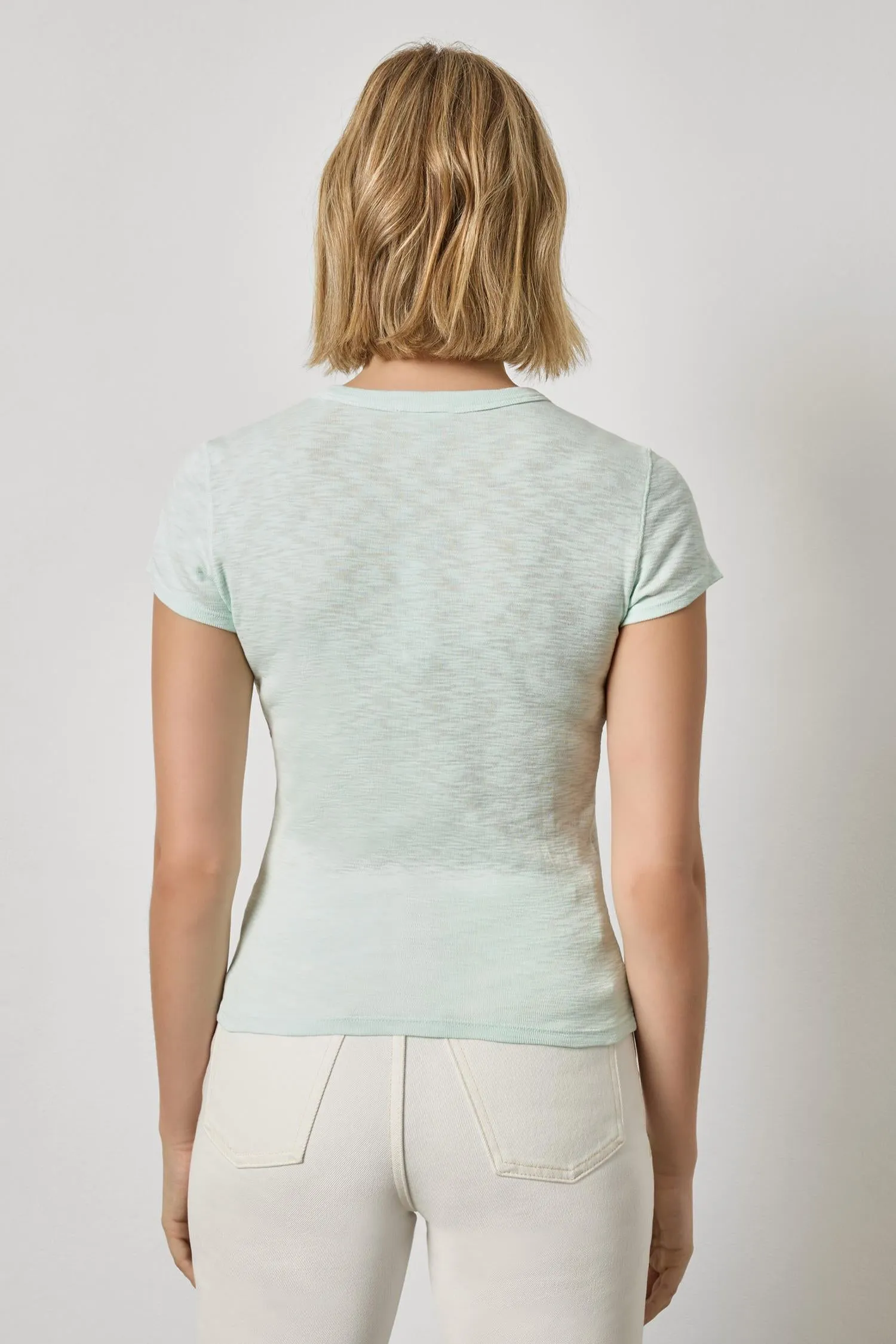 Ribbed Slub Crewneck Tee sold by Lilla P product image thumbnail 3