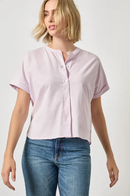 Cuffed Sleeve Dolman Button Down made by Lilla P